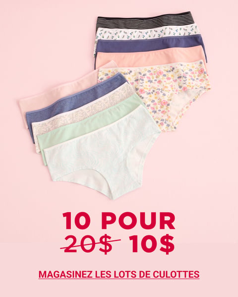 Magasinez la promotion - Lot de culottes