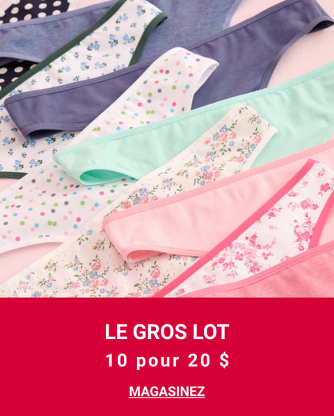 Magasinez la promotion - Lots de culottes