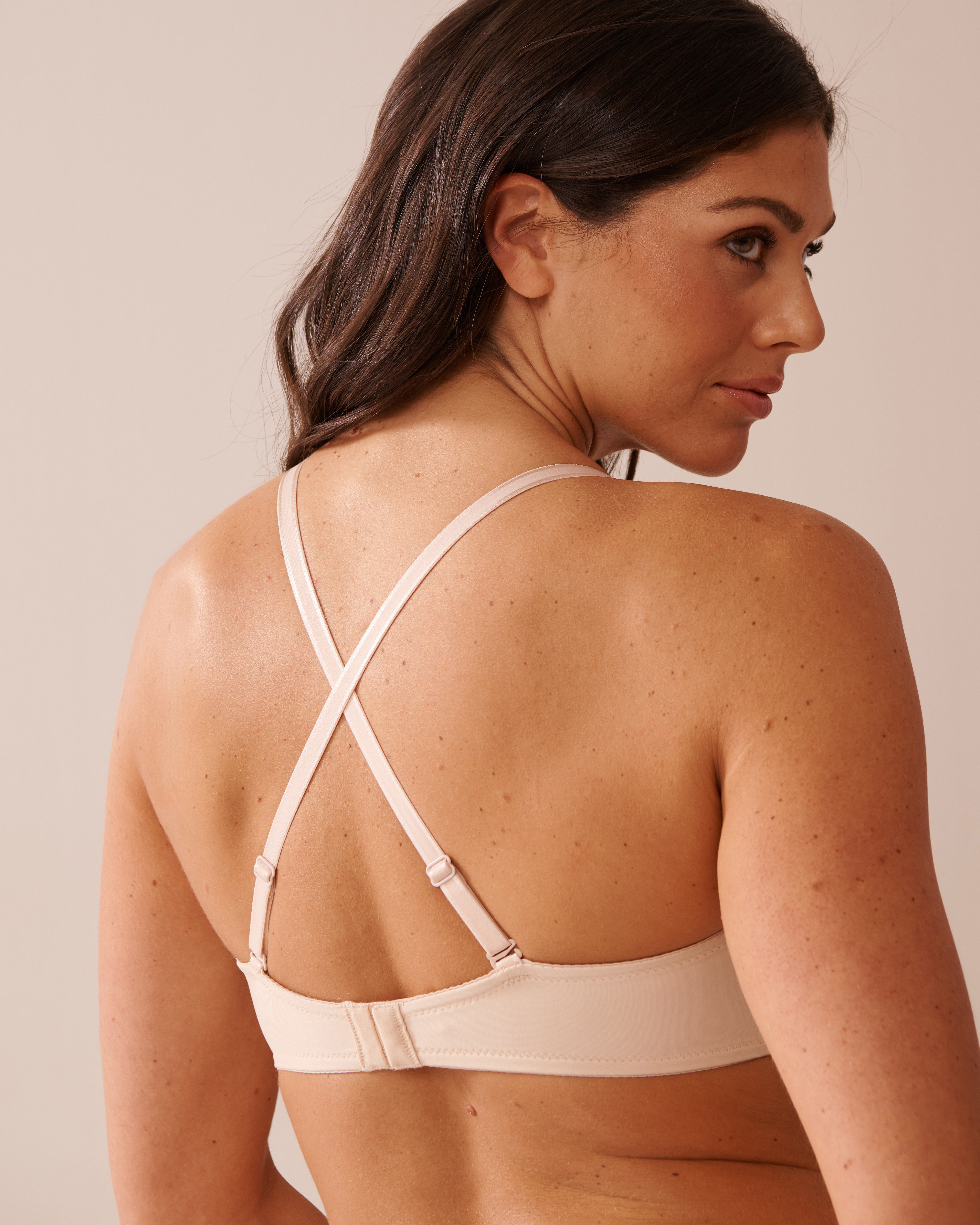 LA VIE EN ROSE Soutien-gorge push-up sans bretelles demi-buste Champagne 2040159 - Voir5
