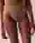 LA VIE EN ROSE AQUA TEXTURED STRIPES High Waist Bikini Bottom Brown Coconut 70300547 - View1