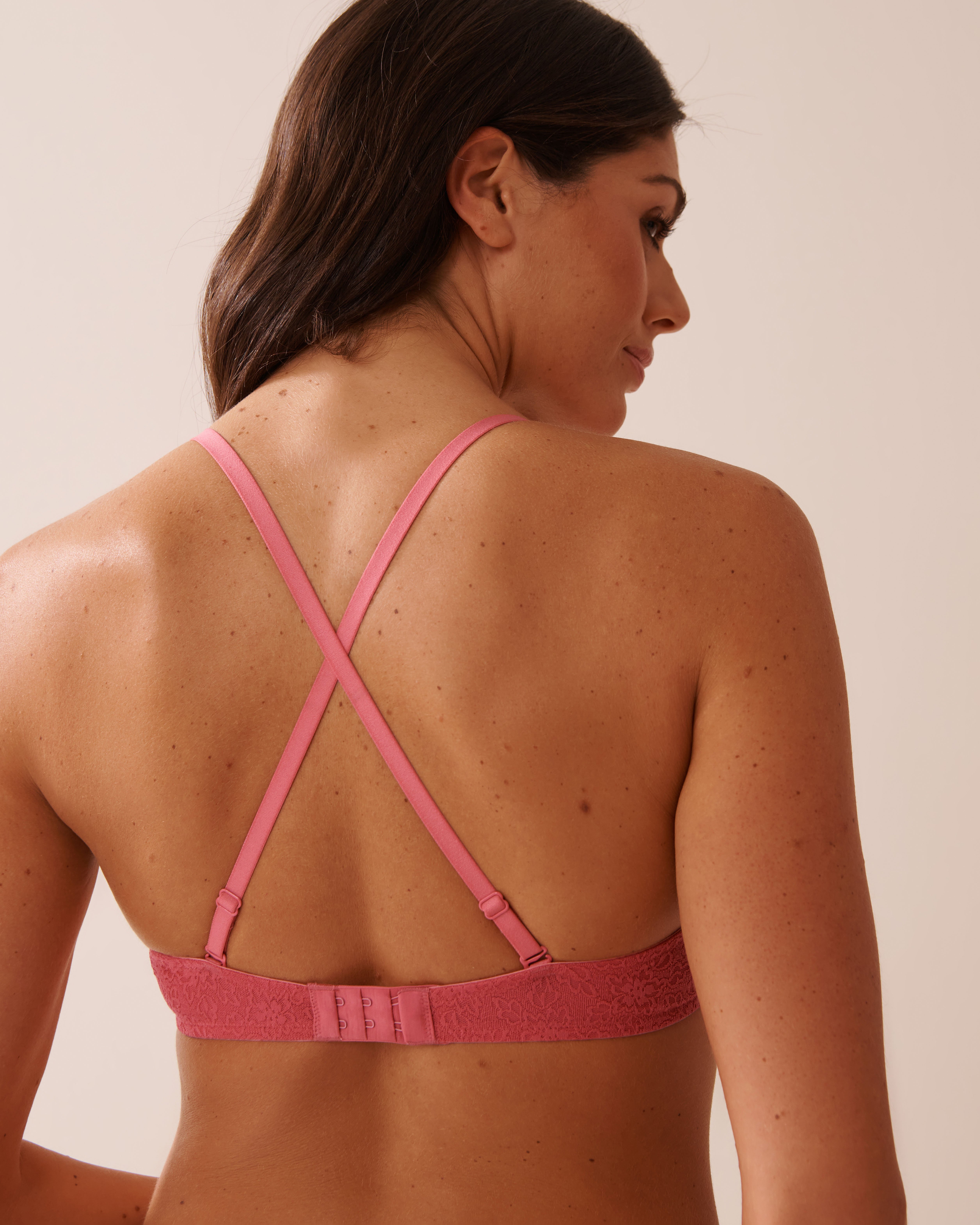 LA VIE EN ROSE Push-up Demi Bra Watermelon Pink 10300195 - View4