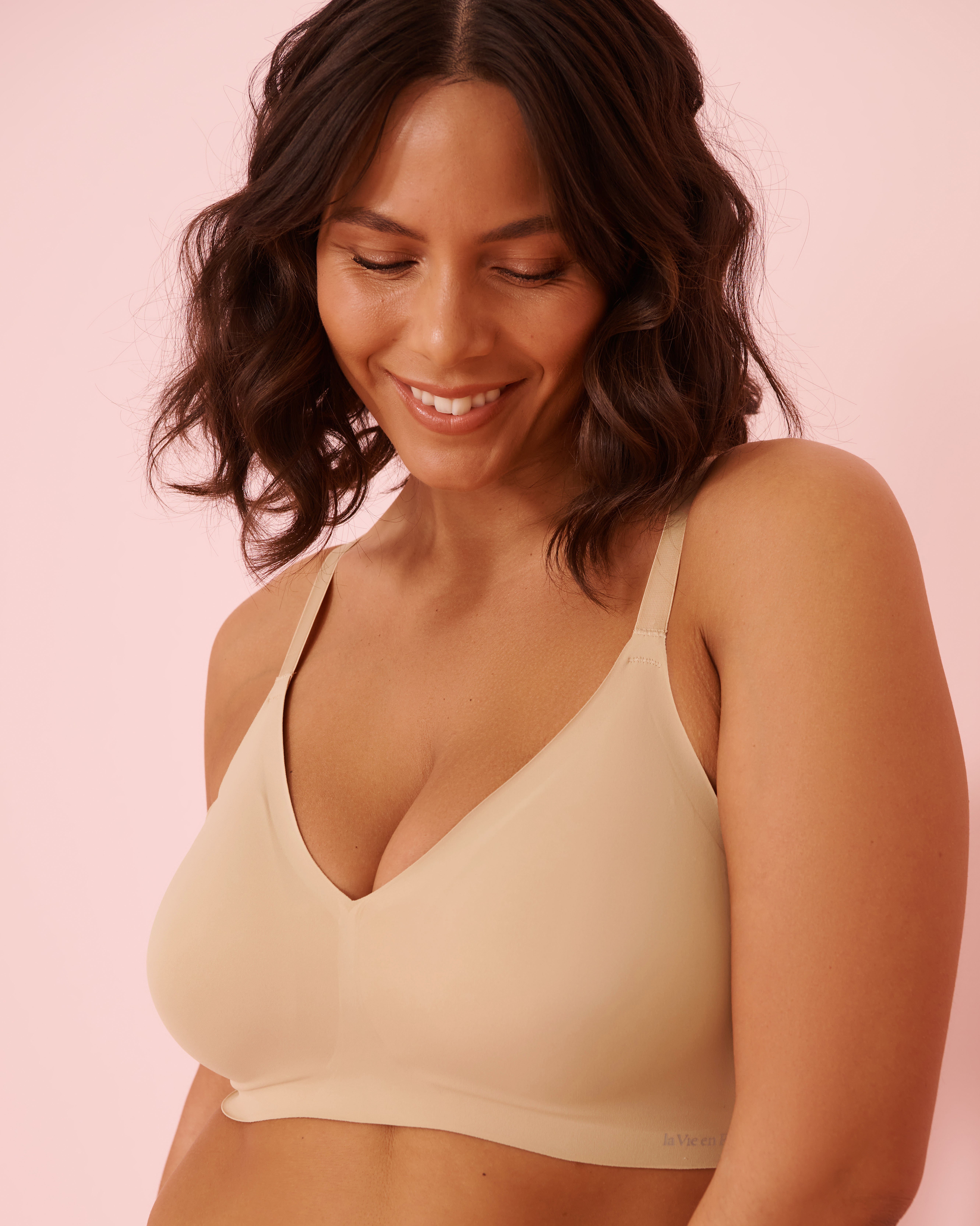 LA VIE EN ROSE Bralette lounge push-up Noisette 569-113-0-00 - Voir3
