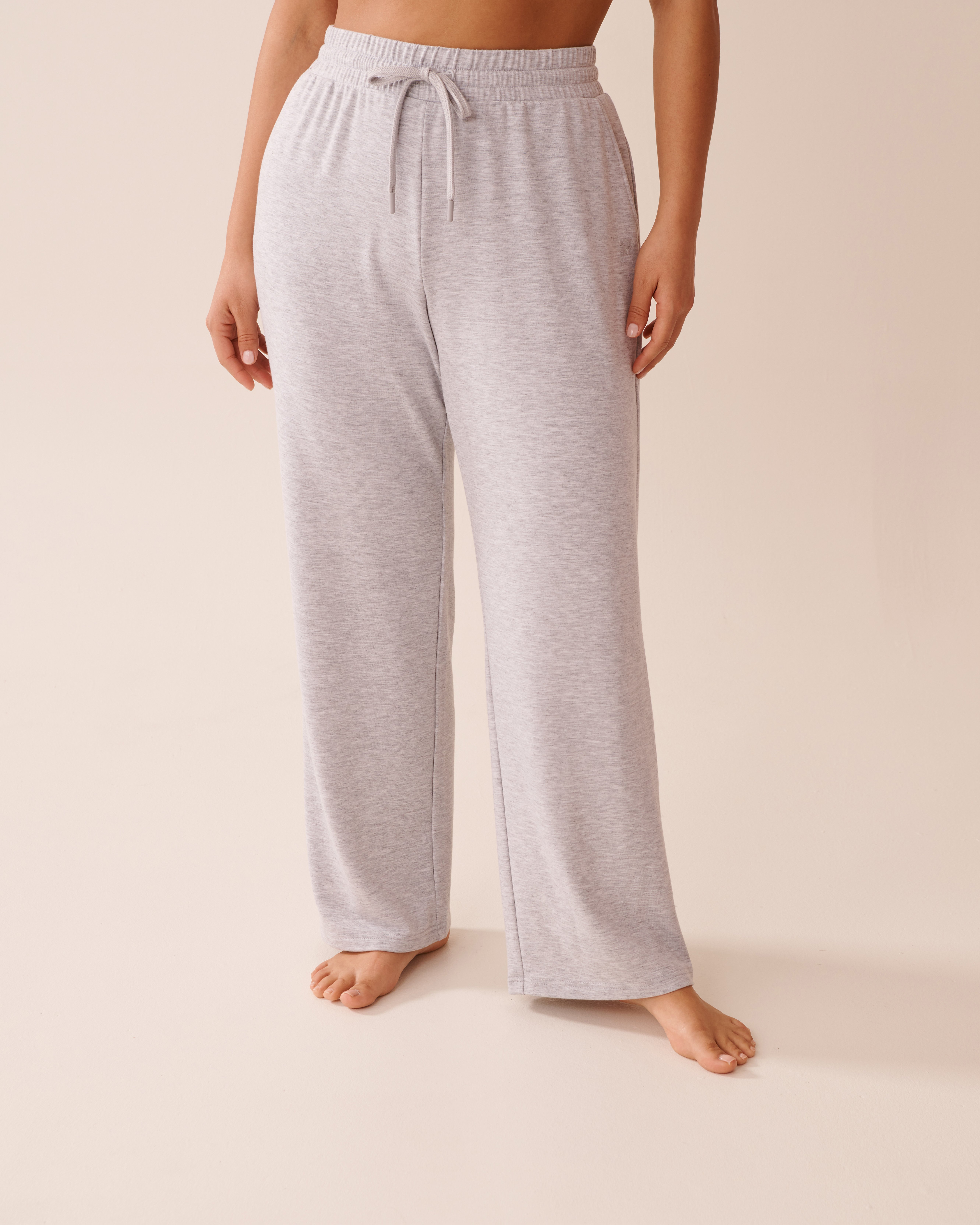 LA VIE EN ROSE French Terry Pants Grey 50200093 - View1