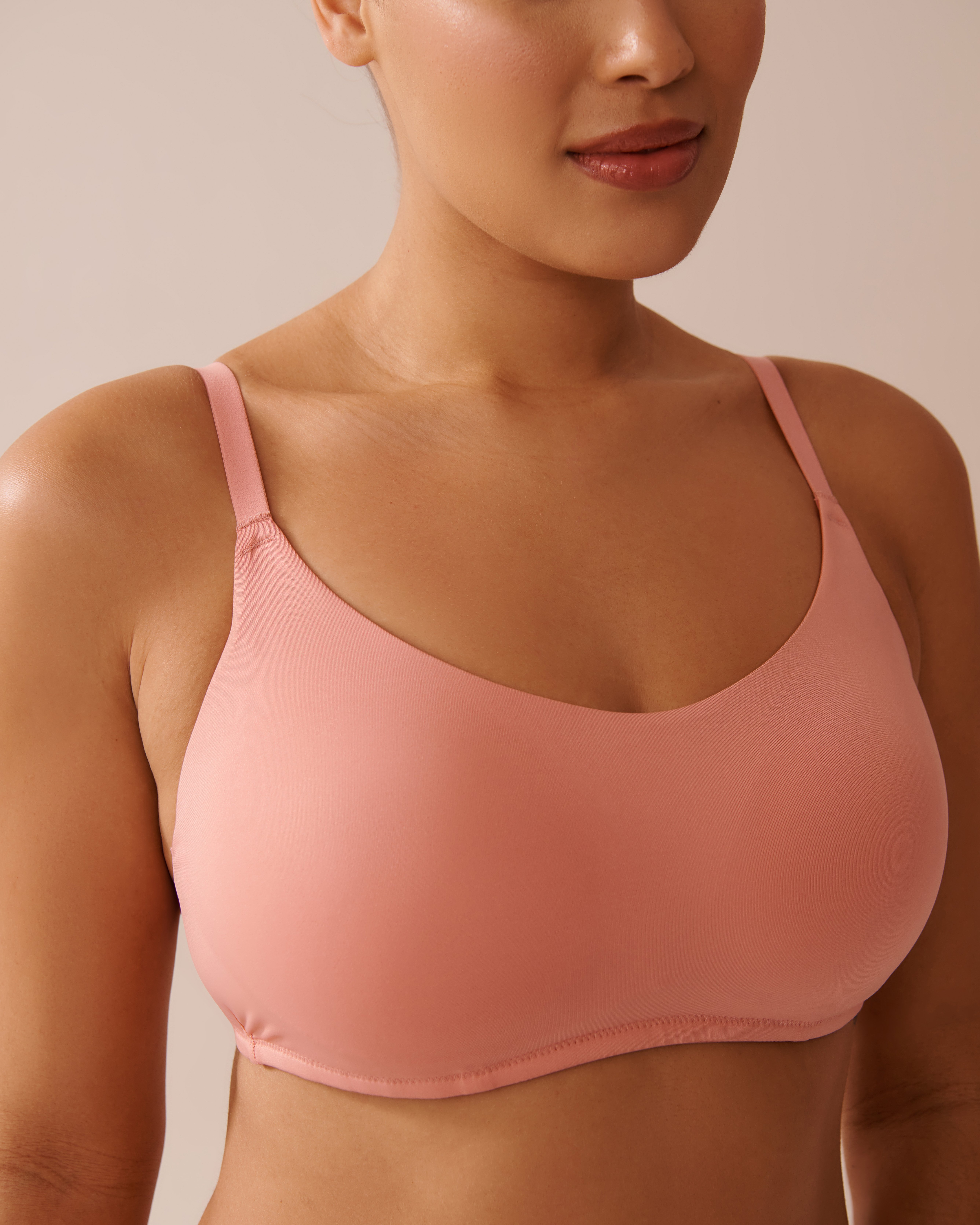 LA VIE EN ROSE Lightly Lined Wireless Minimalist Bra Pastel Blue 10200506 - View6