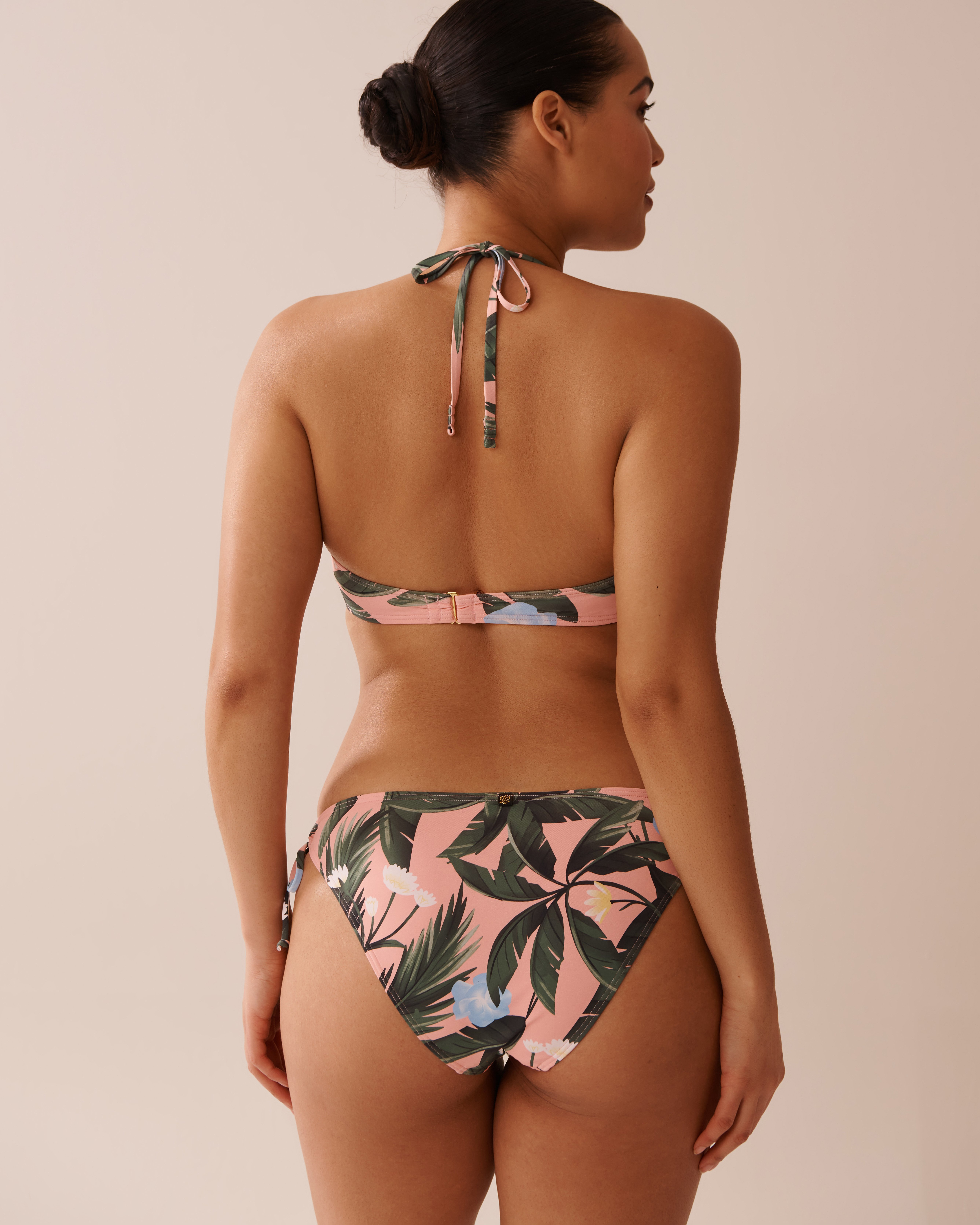 LA VIE EN ROSE AQUA Haut de bikini bandeau torsadé PEACHY TROPICS Tropical/Pêche 70100778 - Voir5