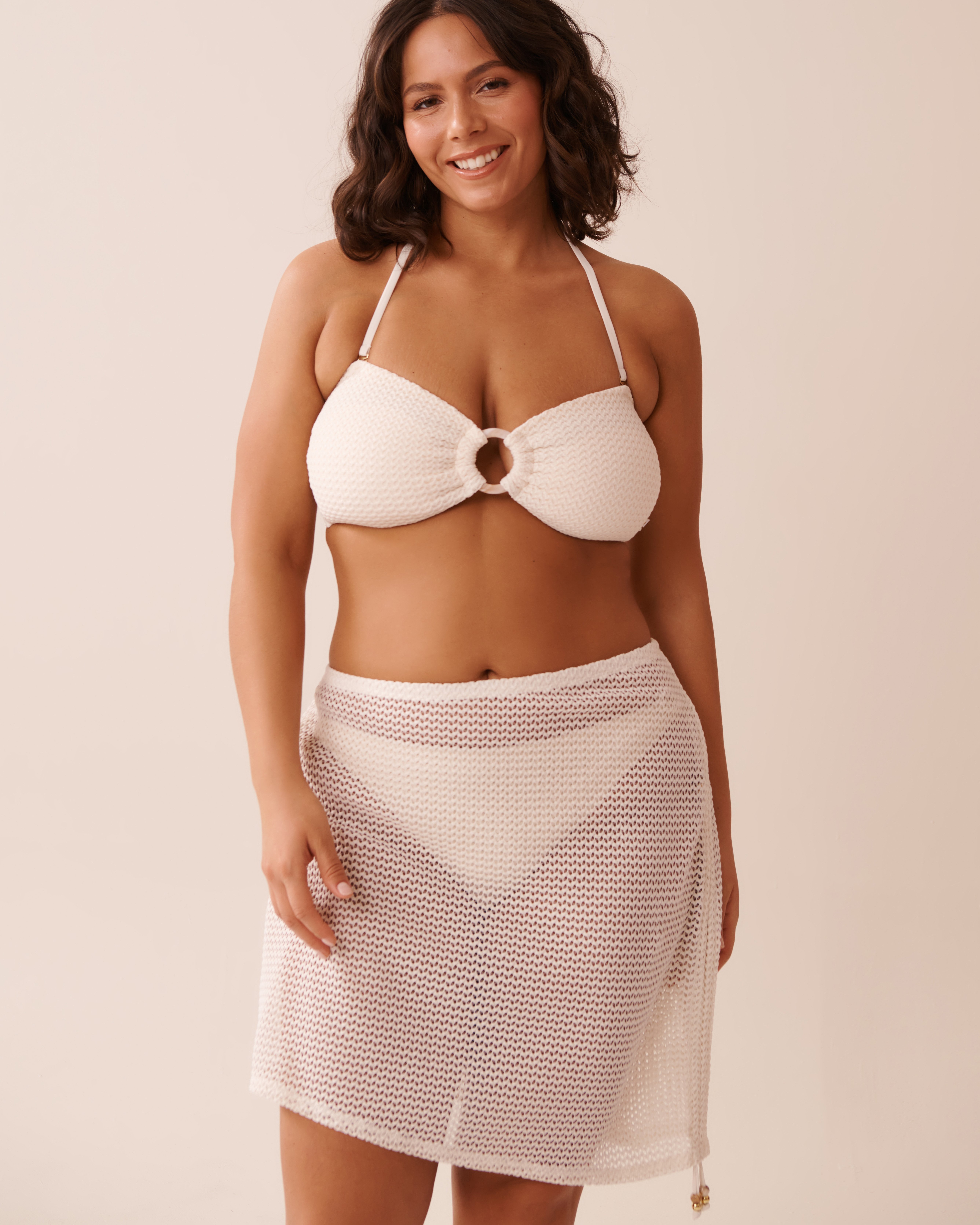 LA VIE EN ROSE AQUA Crochet Skirt Coconut Milk 80200069 - View11