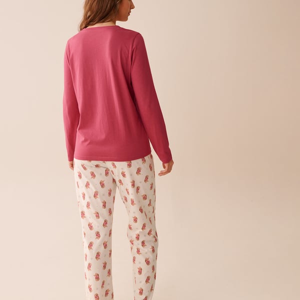 LVR Sleepwear Set Dog Pink XL #1847