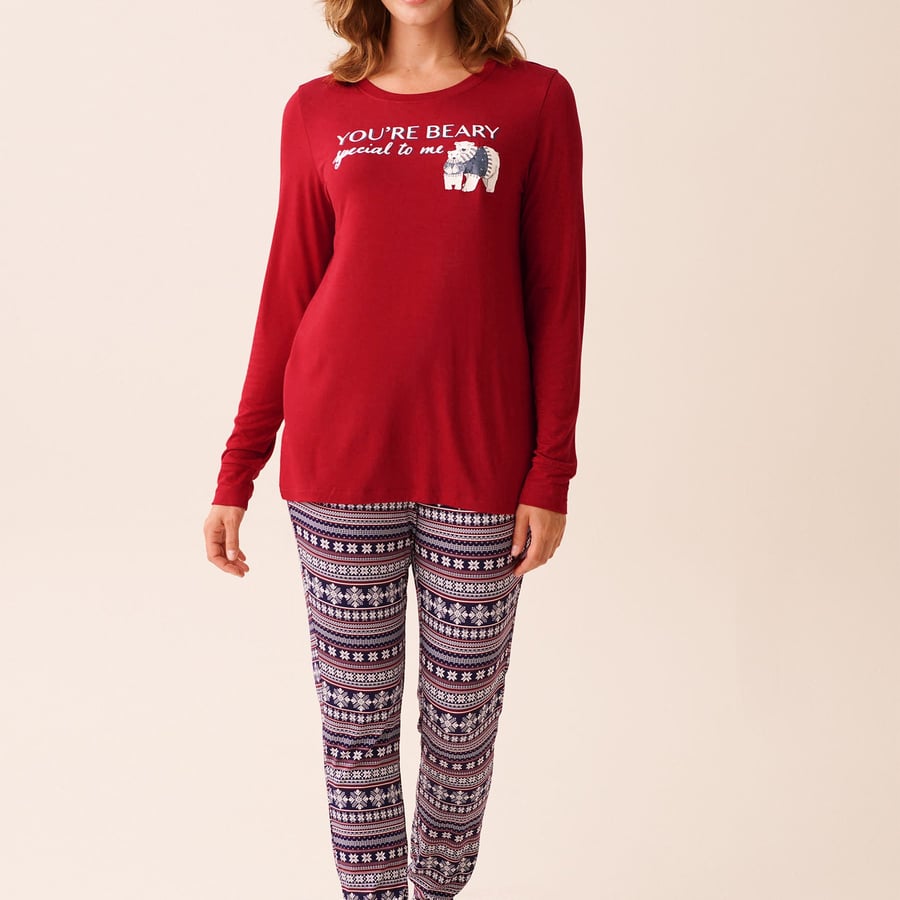 LVR Sleepwear Set Bear Red XS #1733