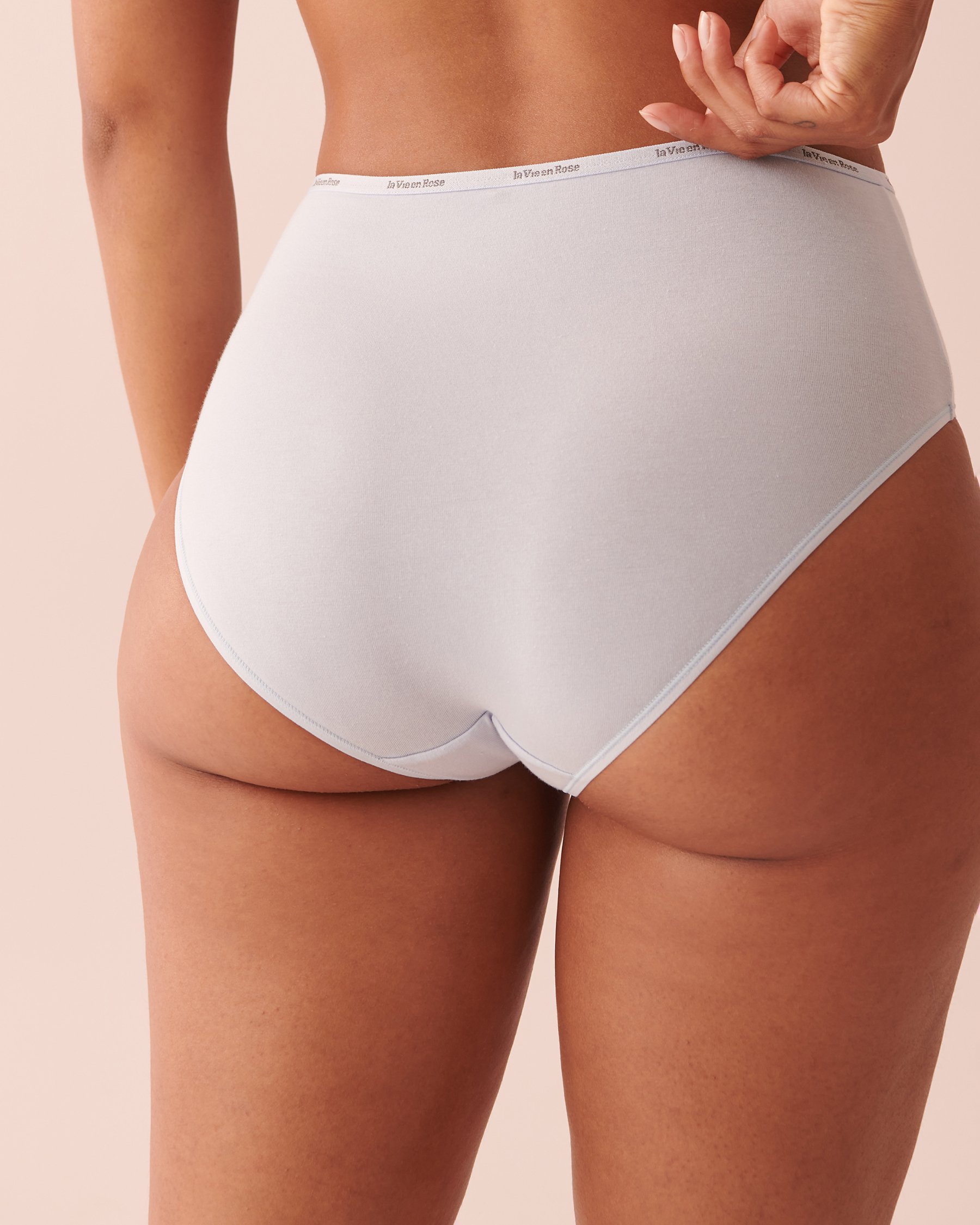 Culotte bikini taille haute coton