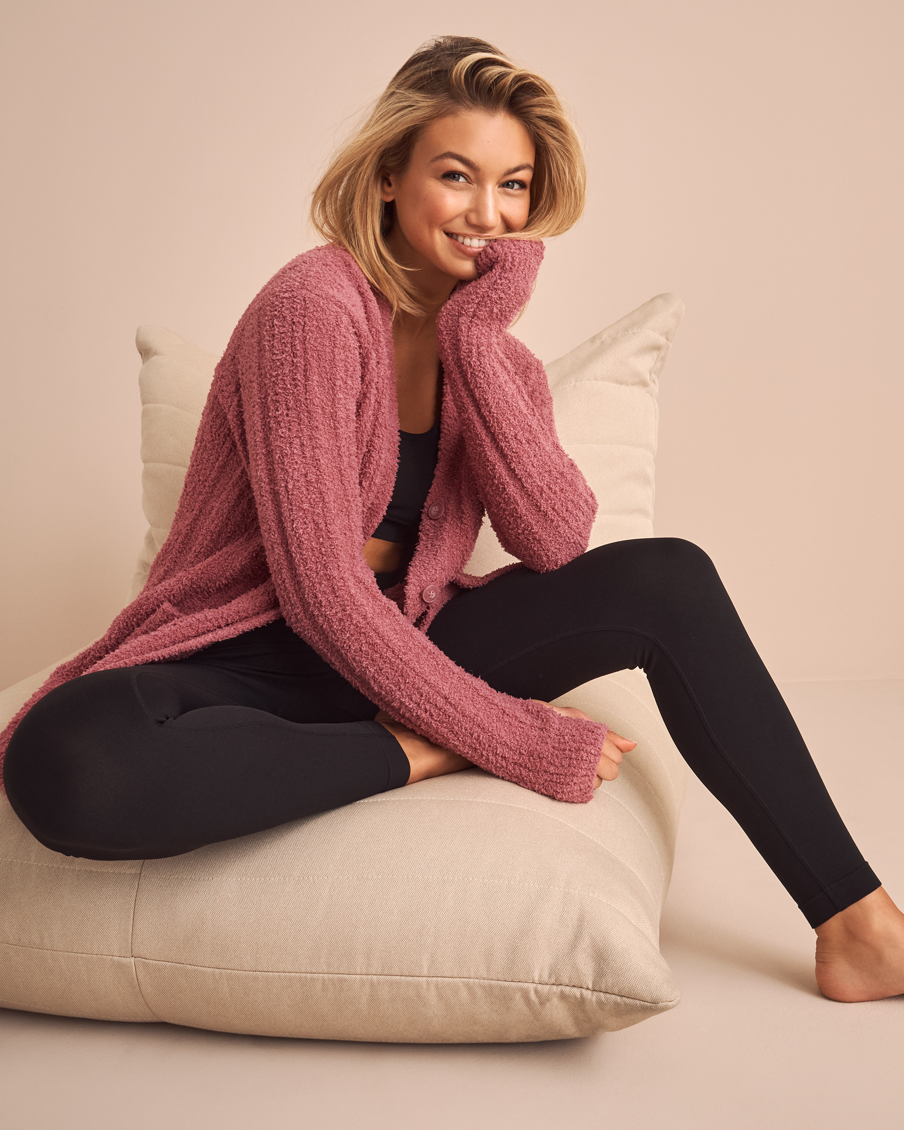 Ribbed Chenille Cardigan | la Vie en Rose