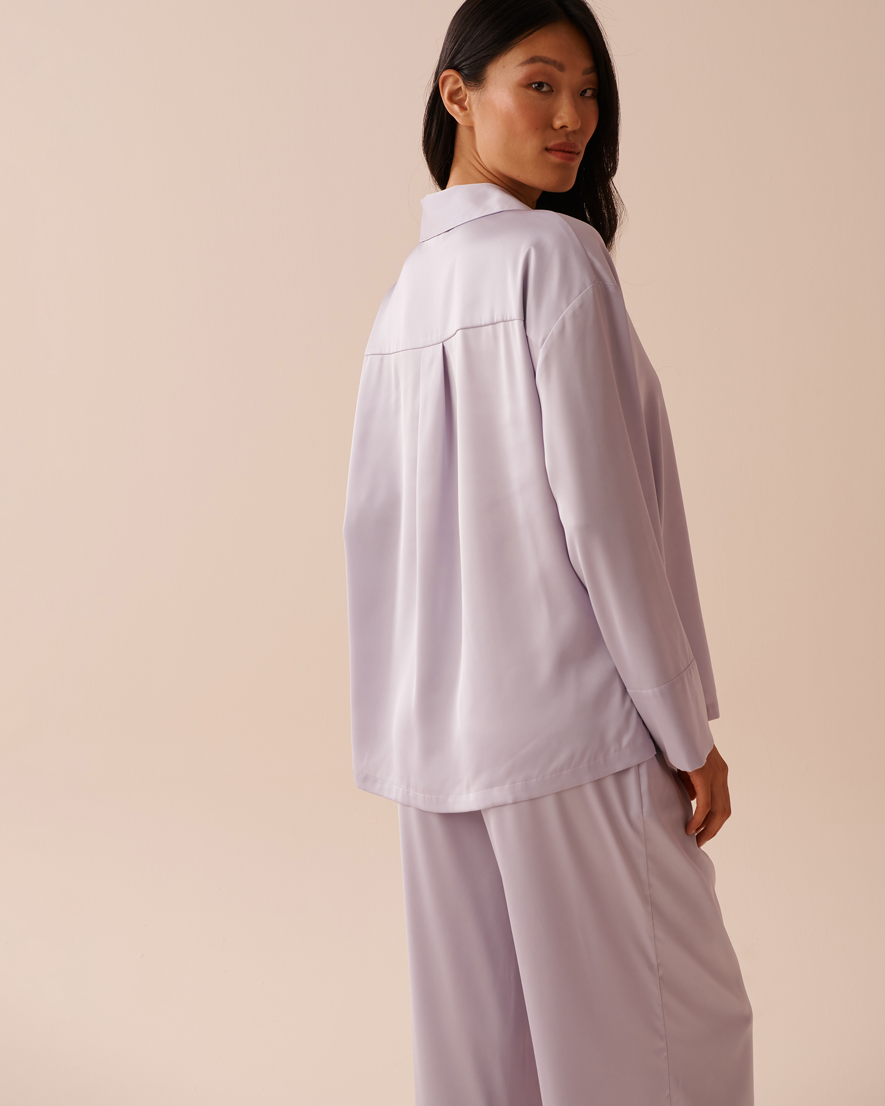 Satin Button-down Shirt