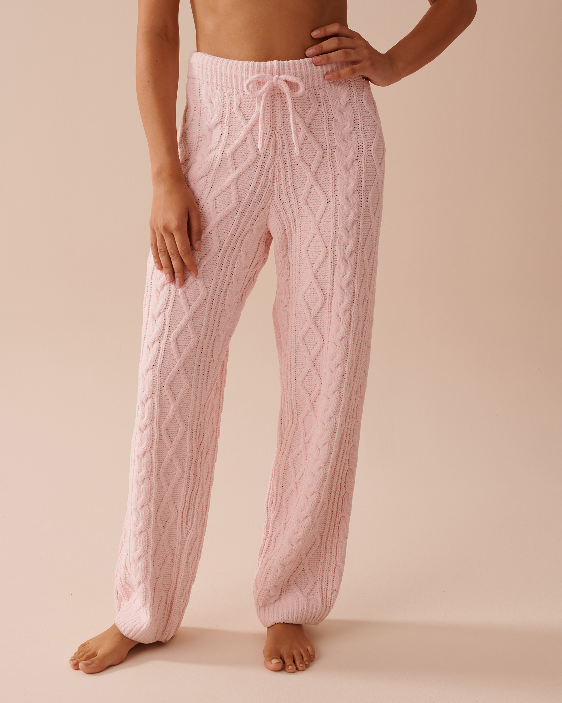 Cable-Knit Chenille Pants | la Vie en Rose