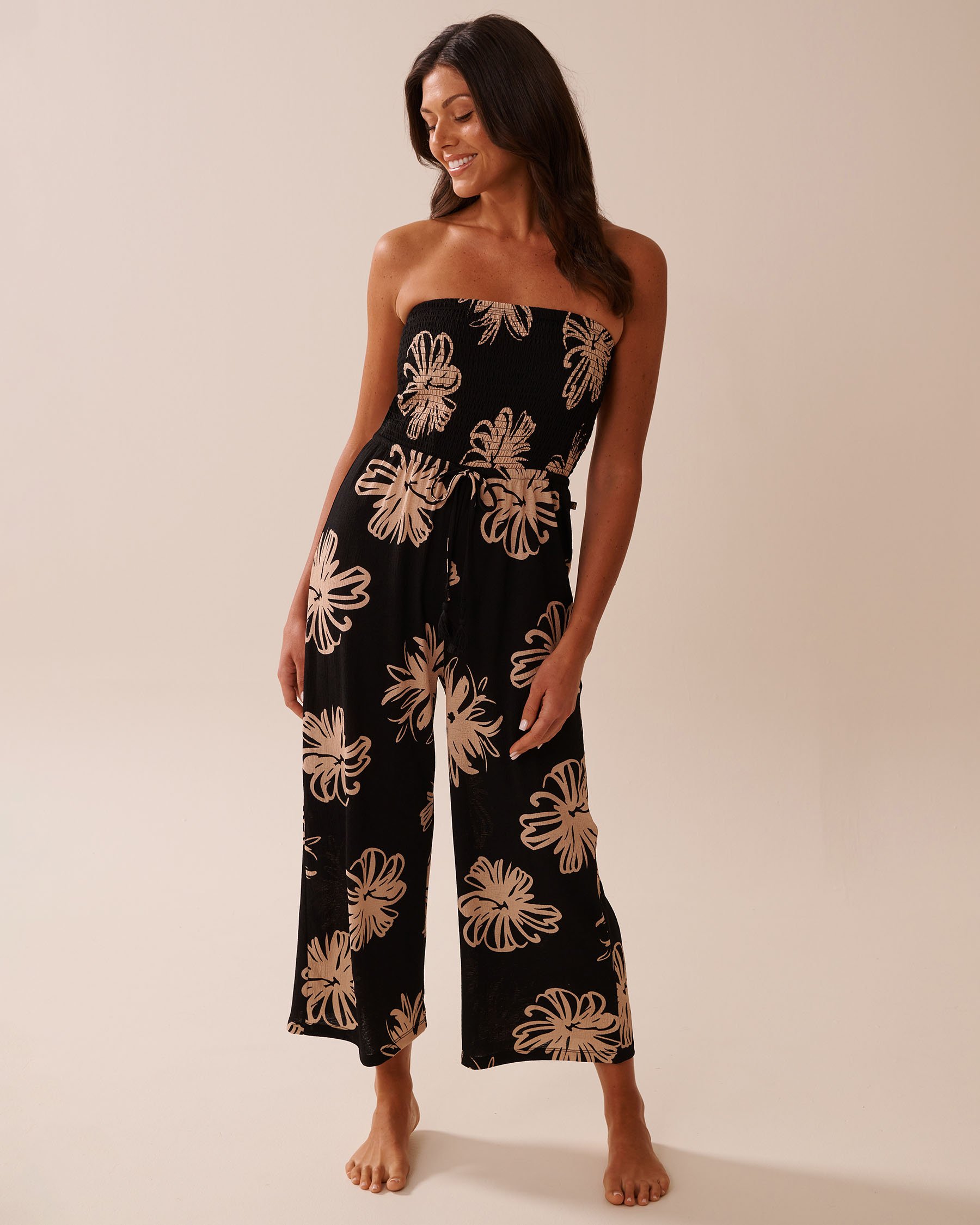 Floral Sleeveless Jumpsuit