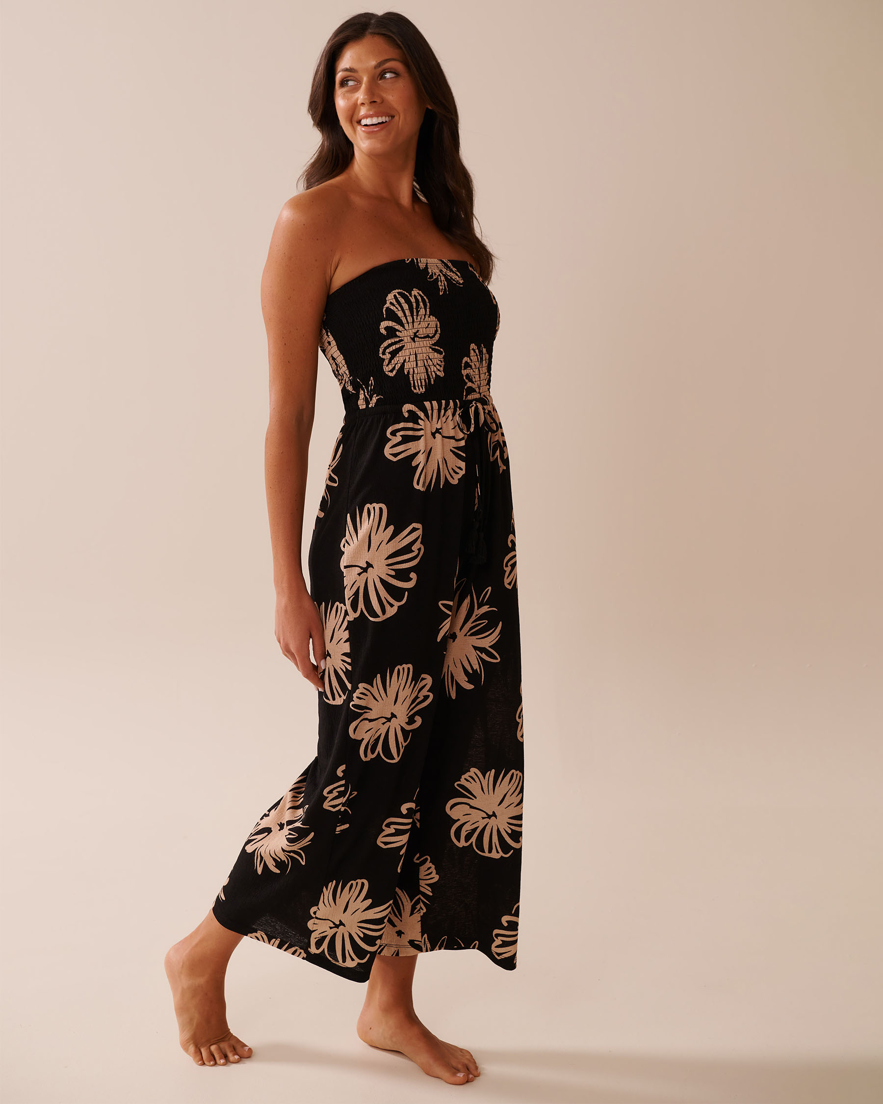 Floral Sleeveless Jumpsuit