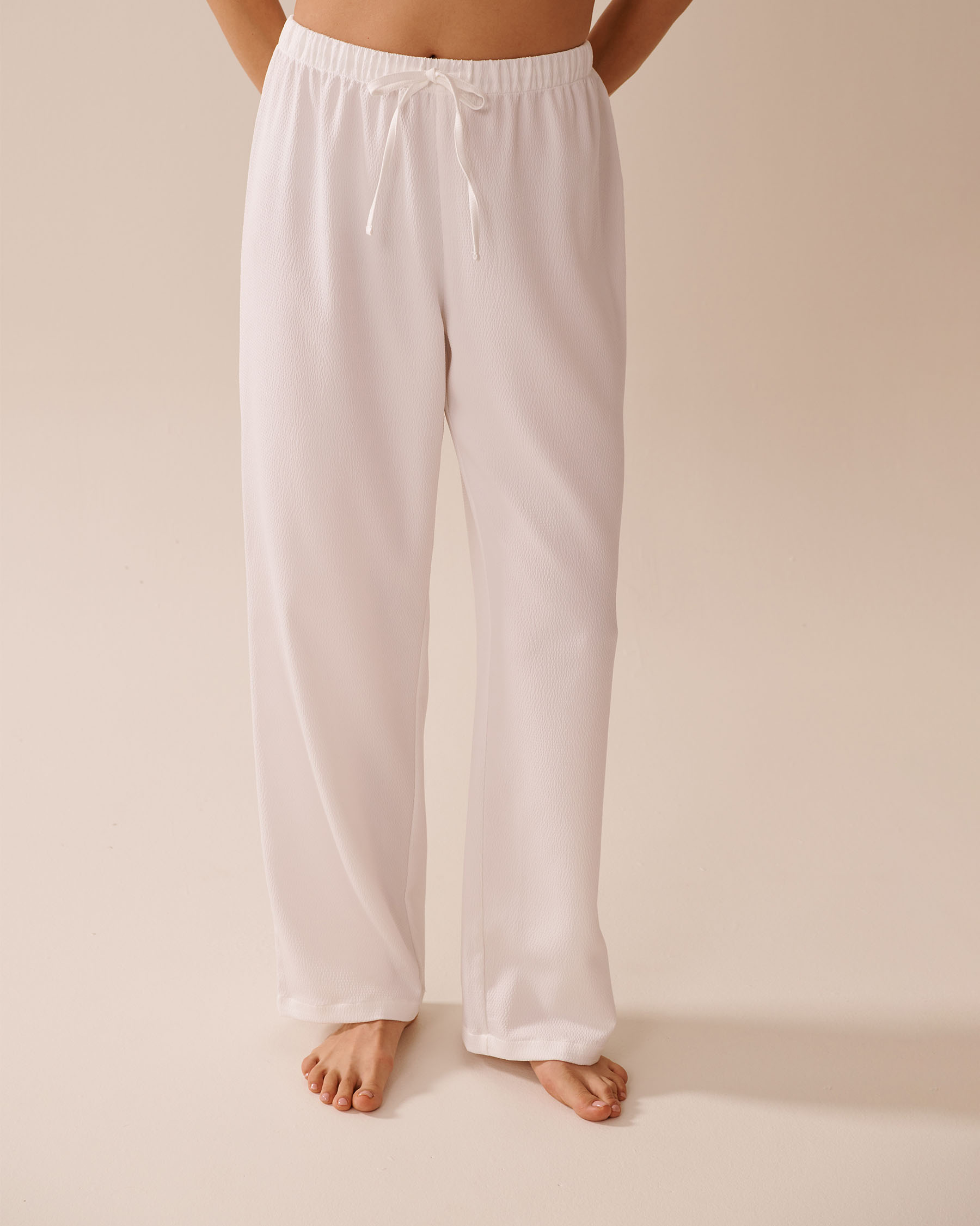 Long Sleeve Textured Satin PJ Set