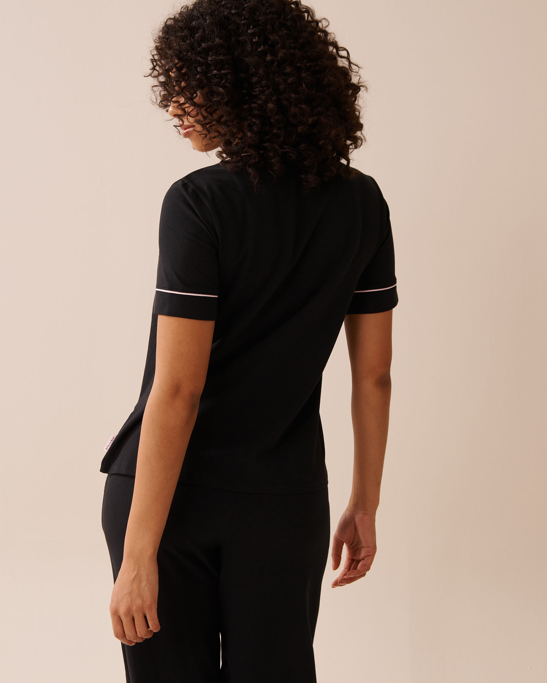 Cotton Short Sleeve Button-down Shirt