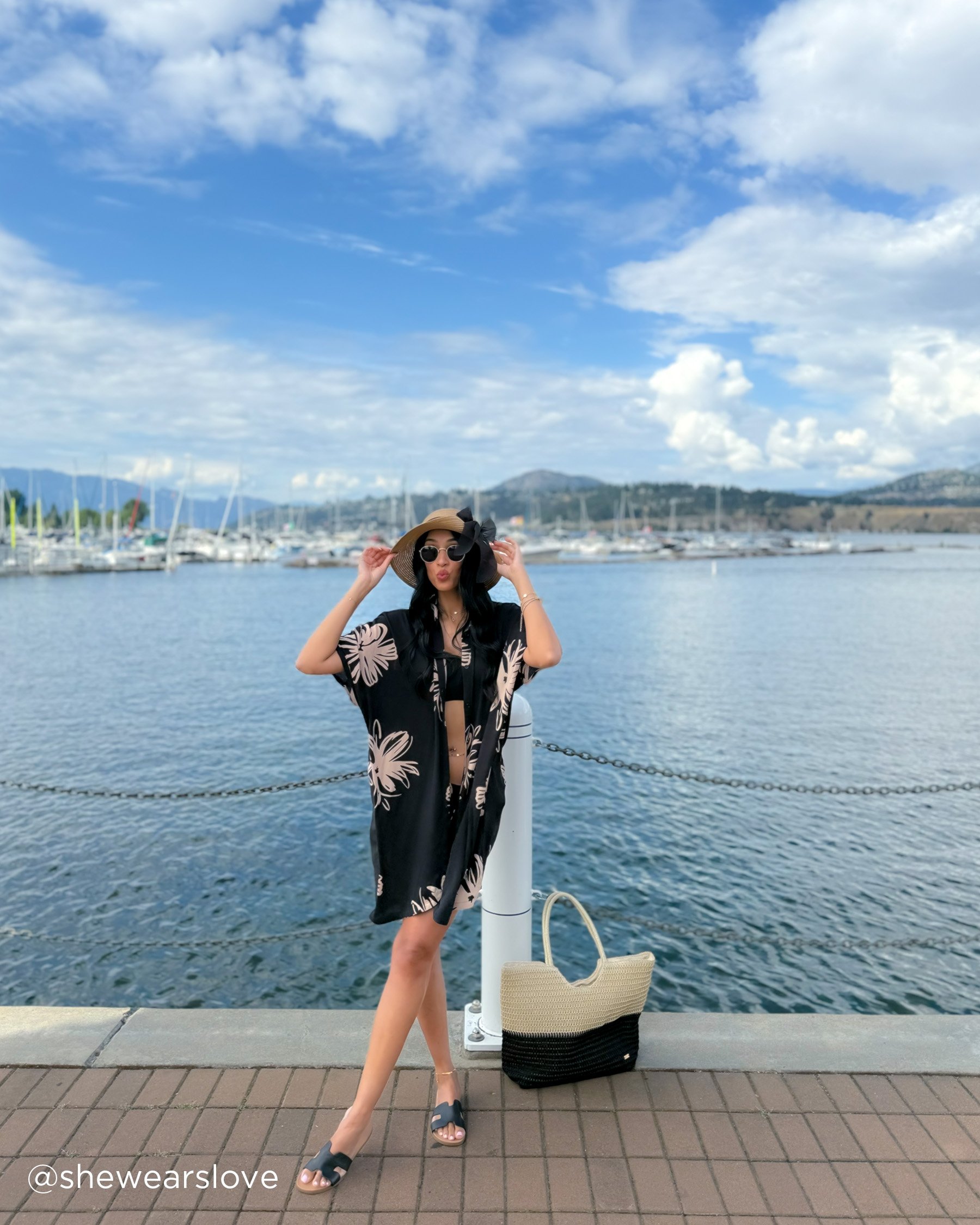 Chemise longue en gaze