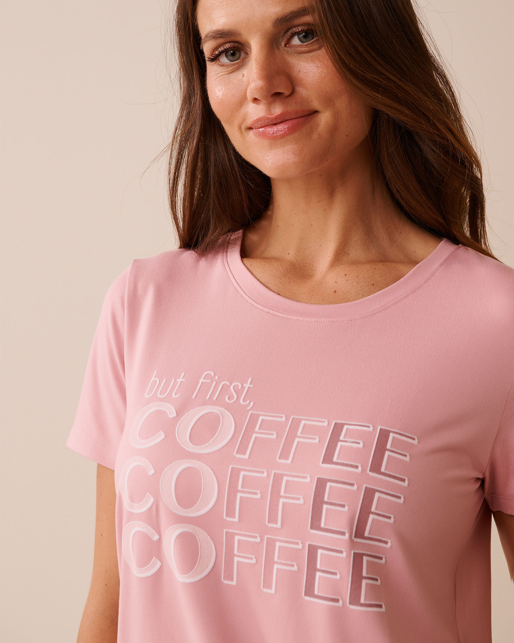 Coffee Print Super Soft T-shirt