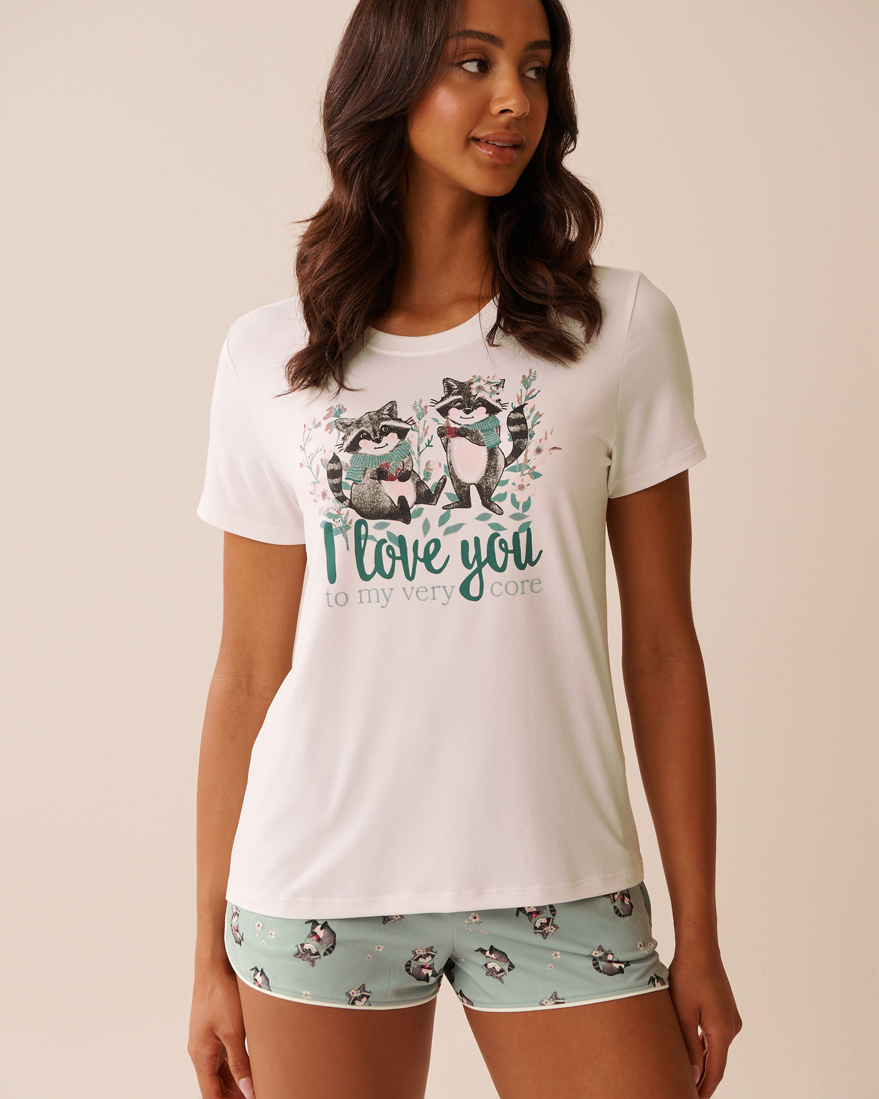 Raccoon Print Super Soft T-shirt