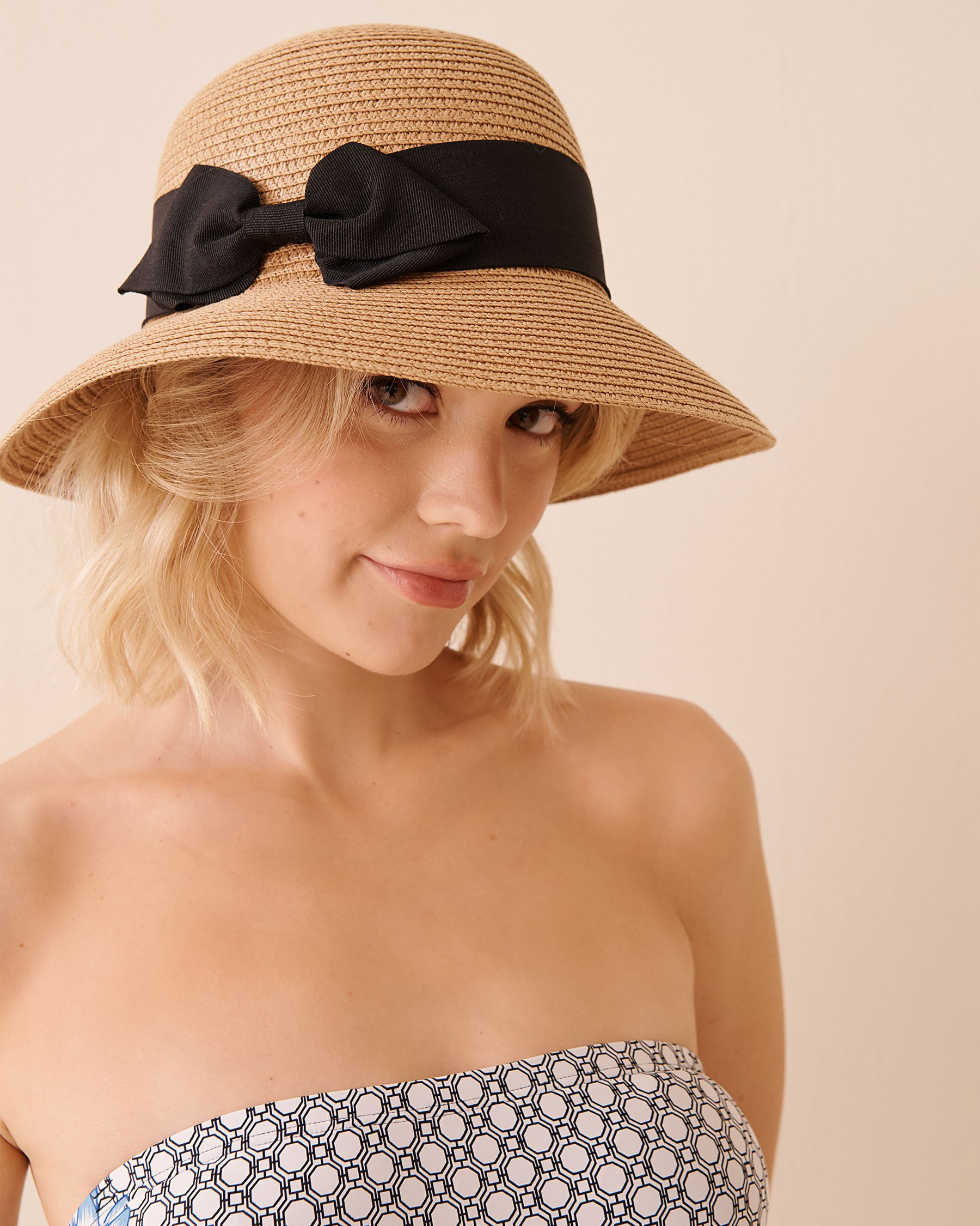 Straw Bowler Hat