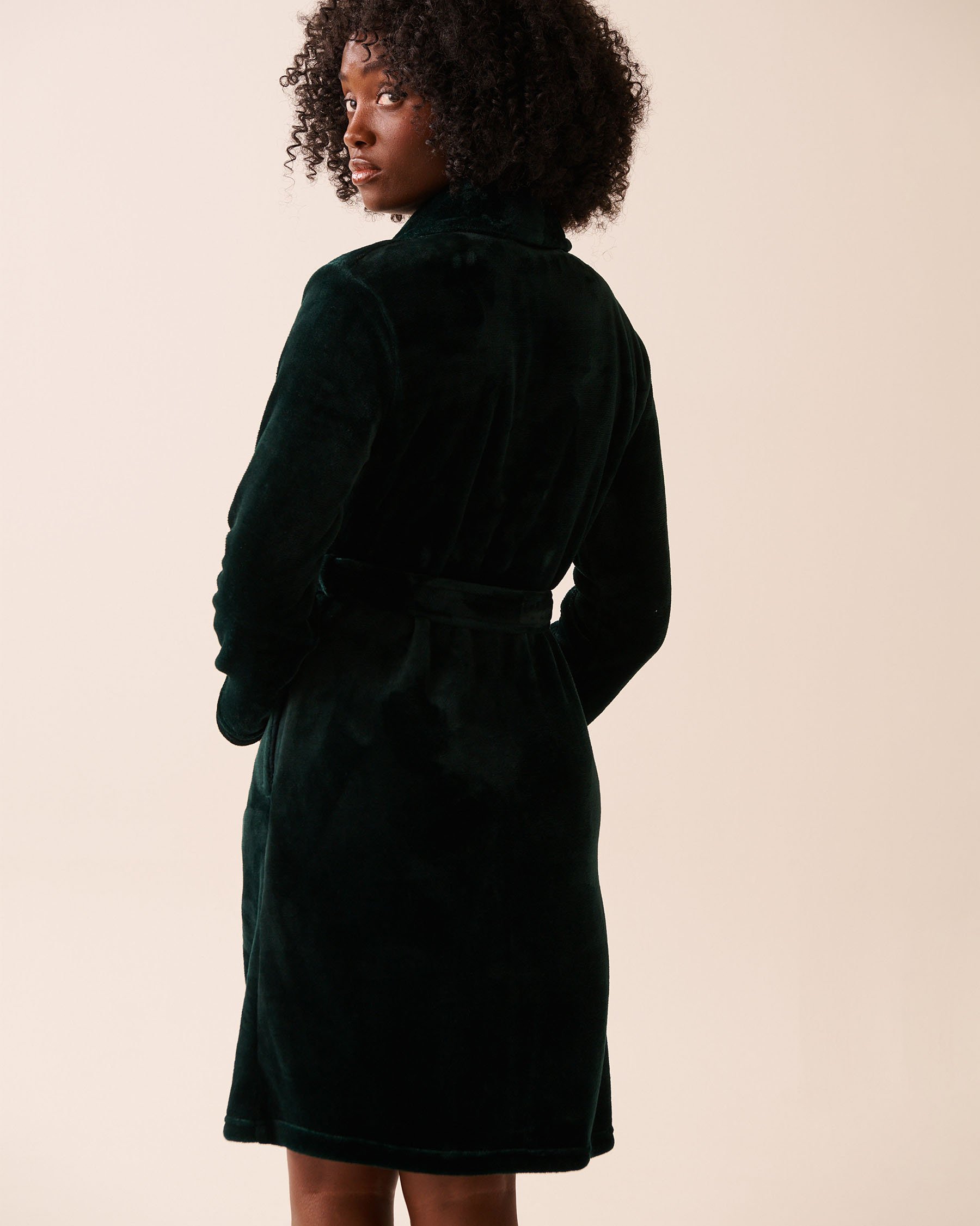 Robe de chambre en peluche douce