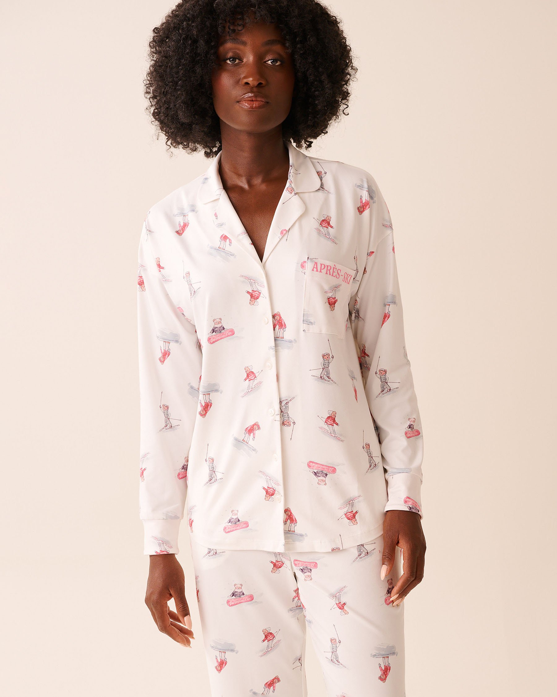 Après-Ski Print Super Soft Button-down Shirt
