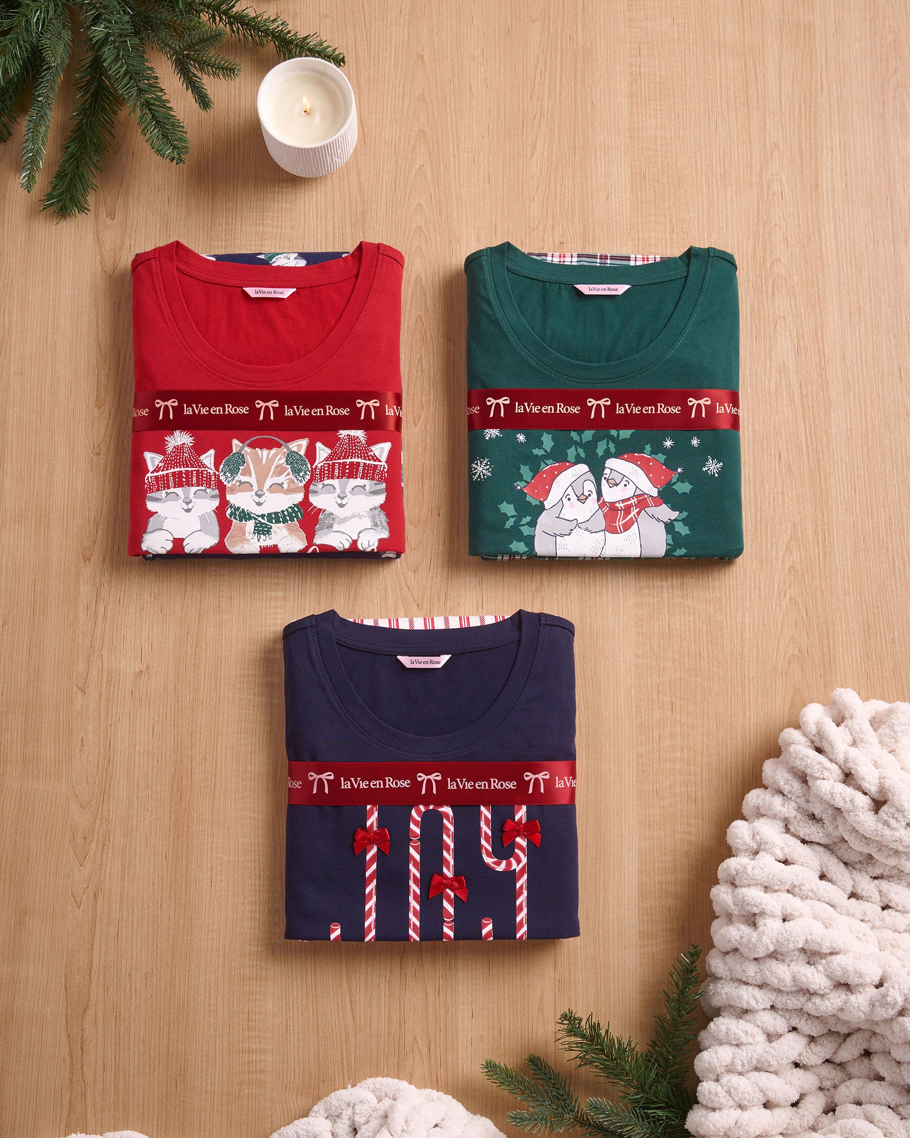 Gingerbread Print Cotton PJ Set