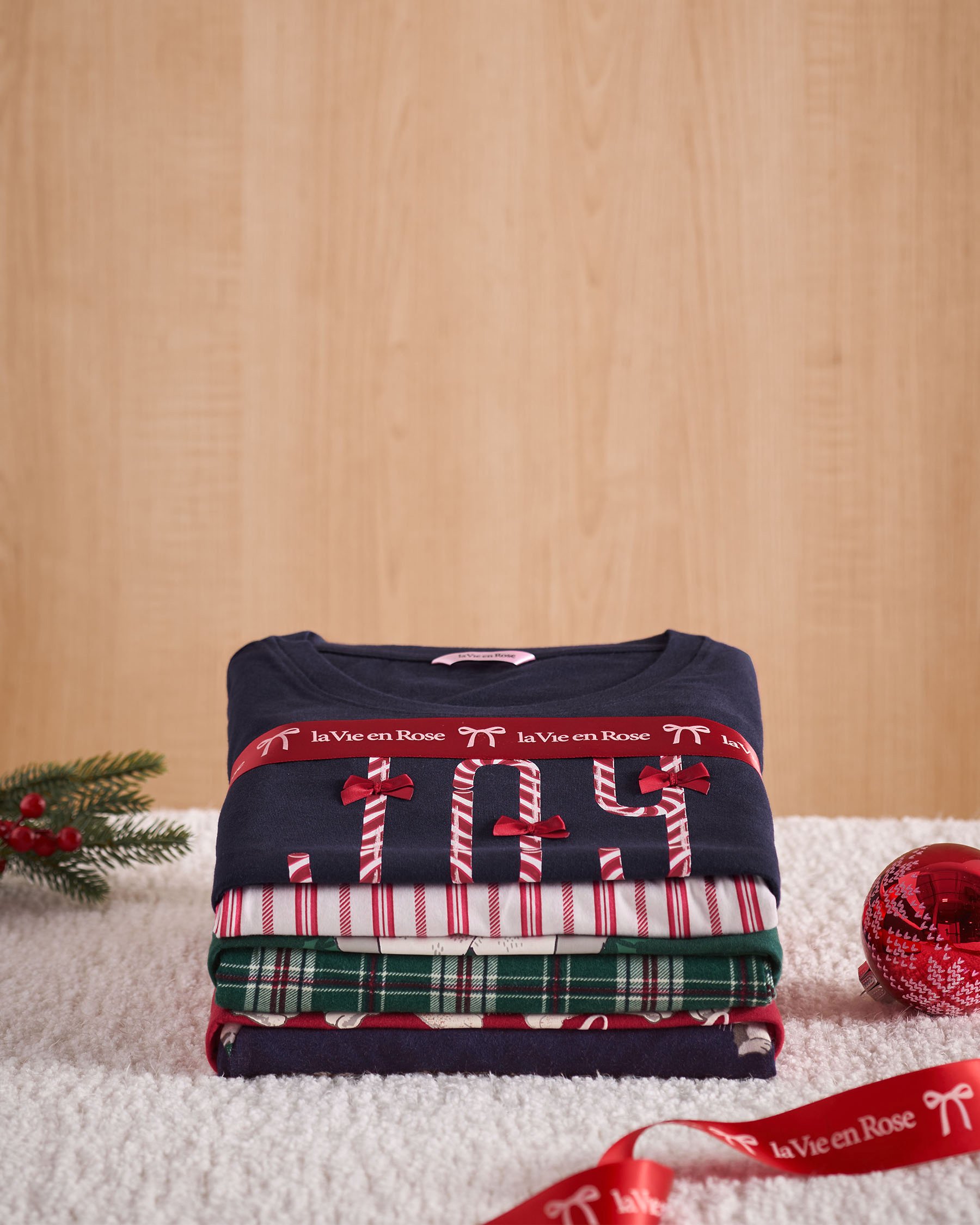 Gingerbread Print Cotton PJ Set