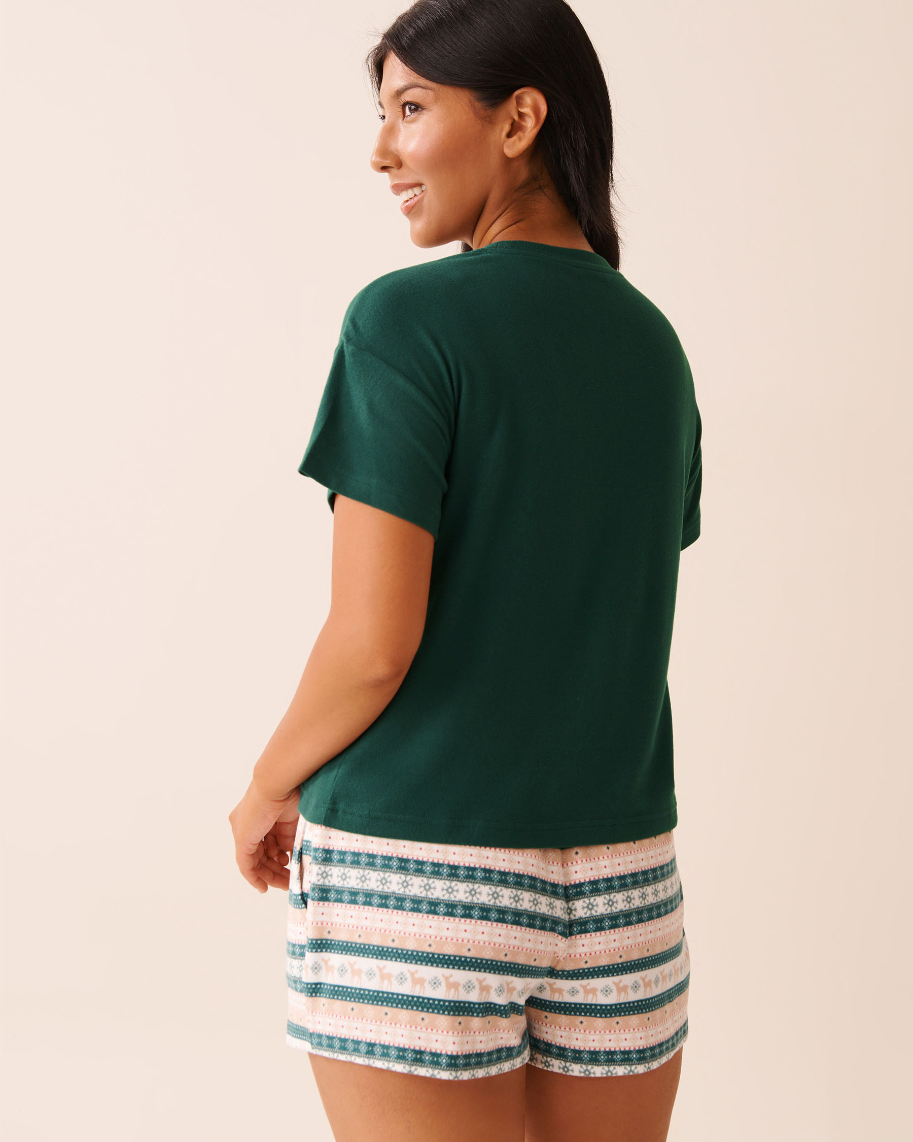 Deer Print Recycled Fibers T-shirt