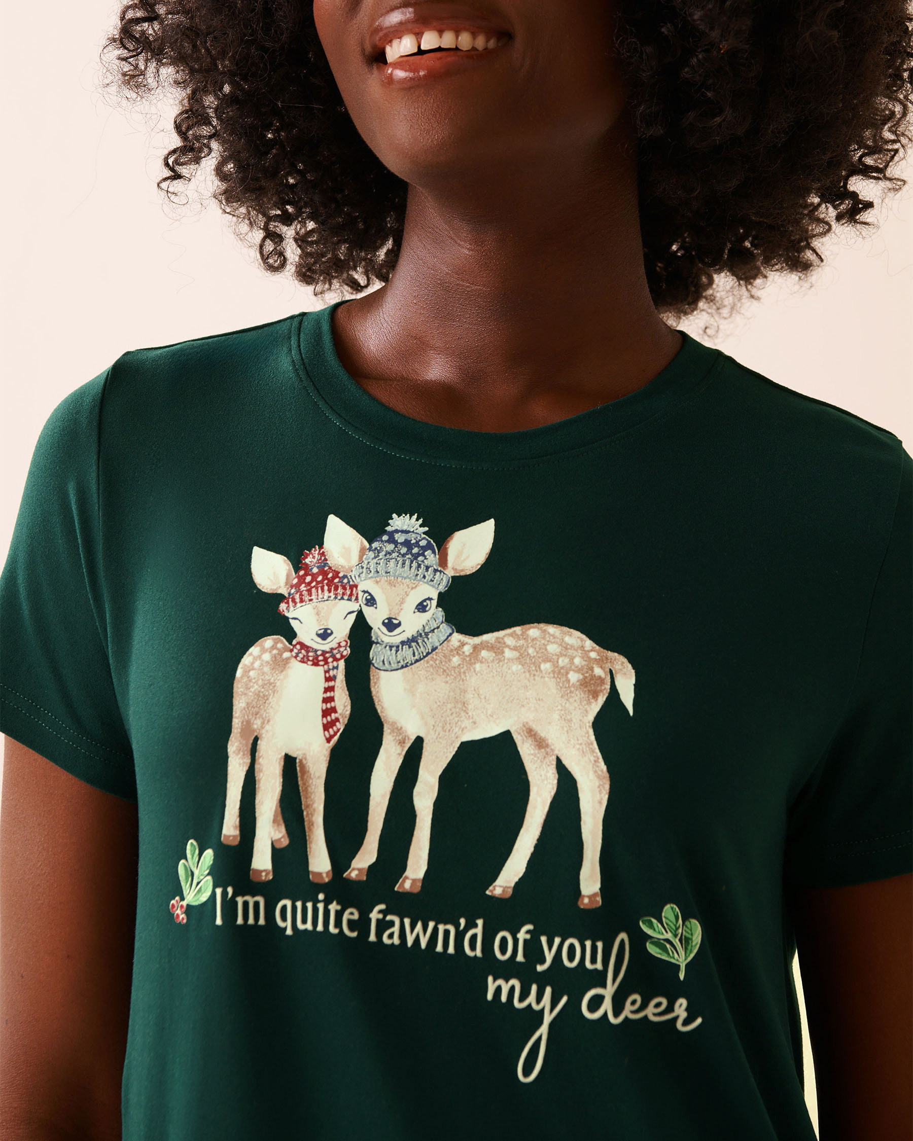 Deer Print Super Soft Sleepshirt