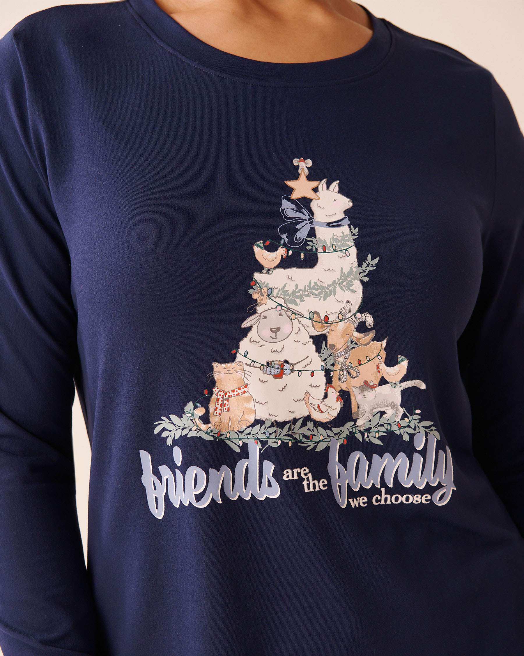Farm Friends Print Super Soft Long Sleeve Shirt