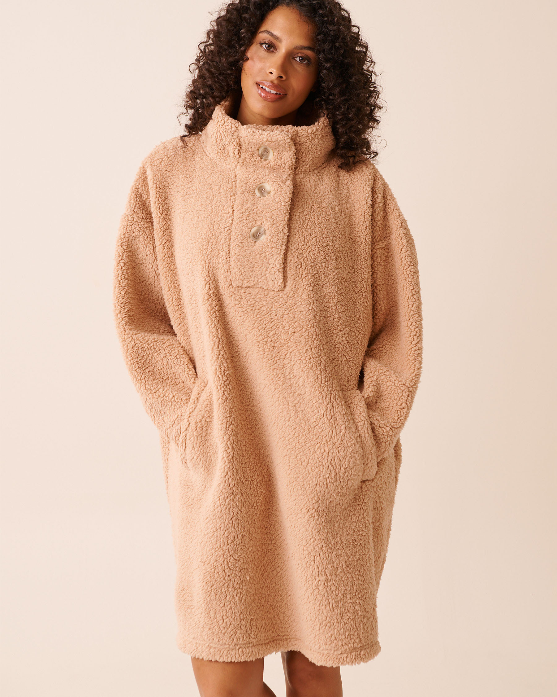 Oversized Button-up Sweatshirt