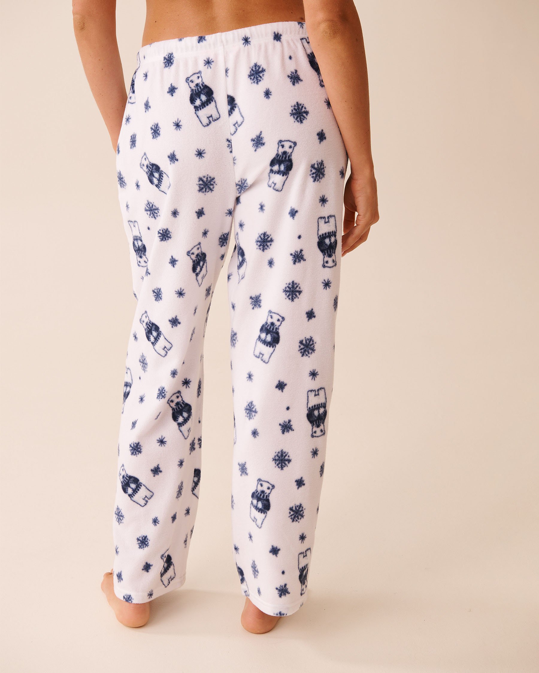 Polar Bear Print Microfleece PJ Set