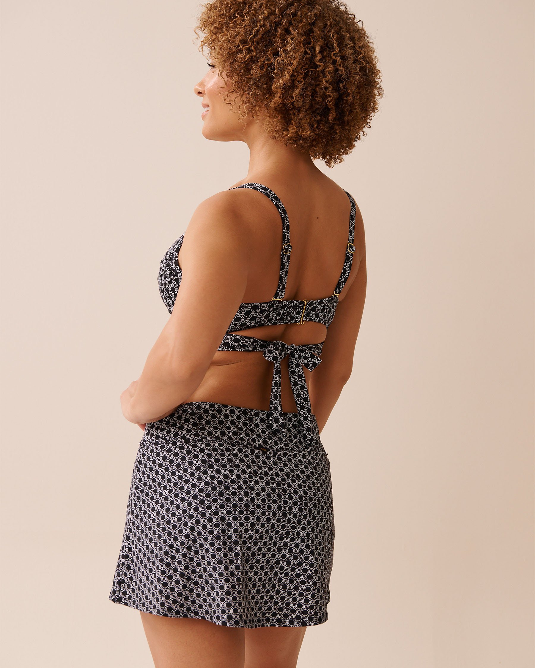 TEAL BLUE D Cup Draped Bikini Top