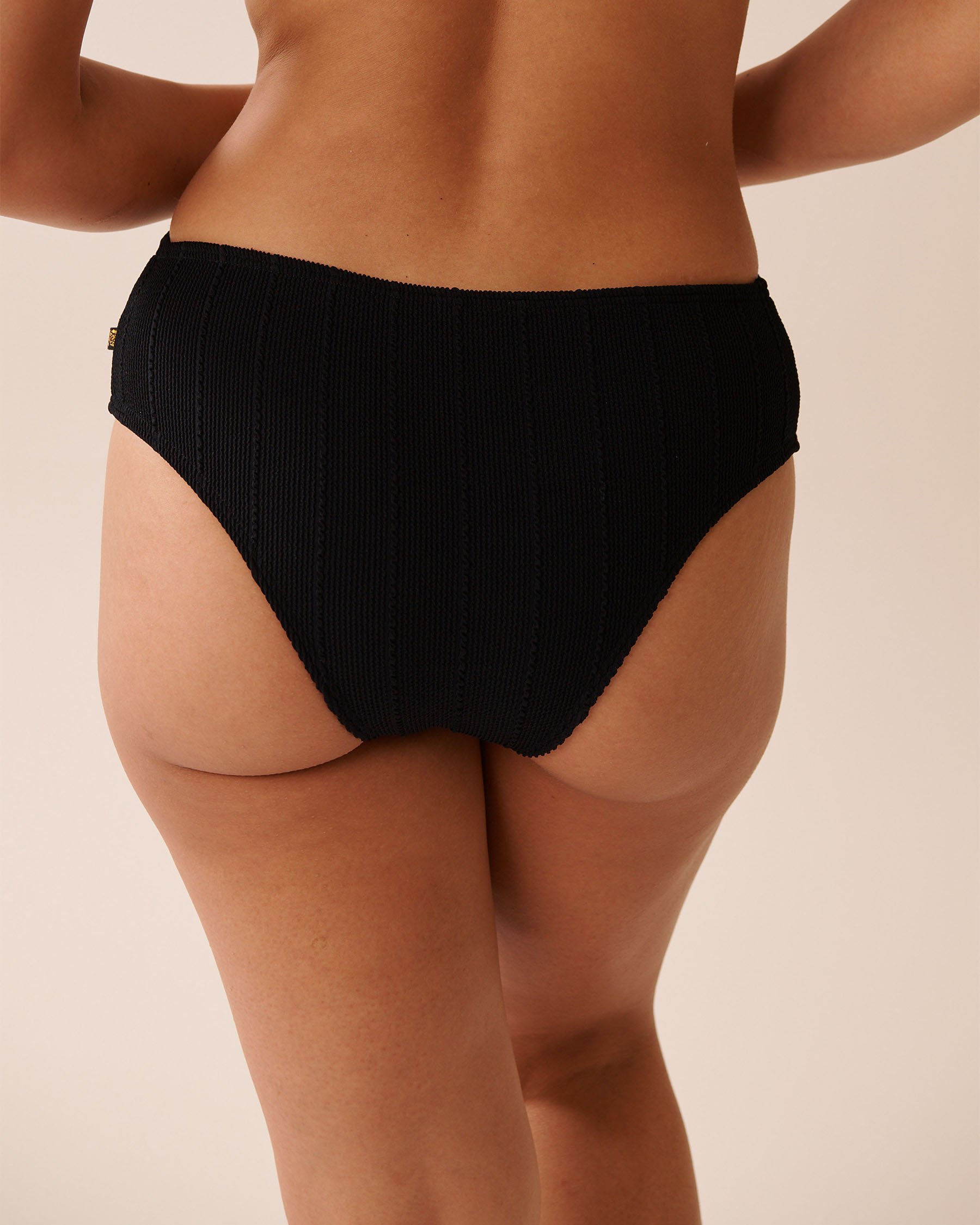 SMOCKED Mid-rise Cheeky Bikini Bottom