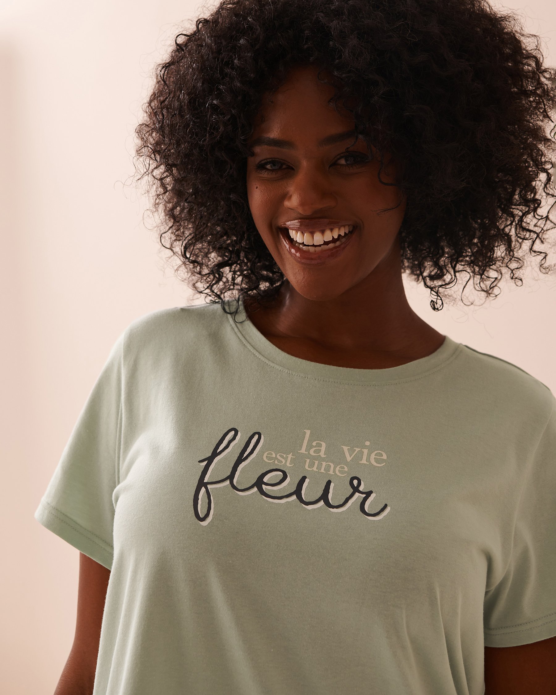 Sunflower Print Cotton Short Sleeve Sleepshirt