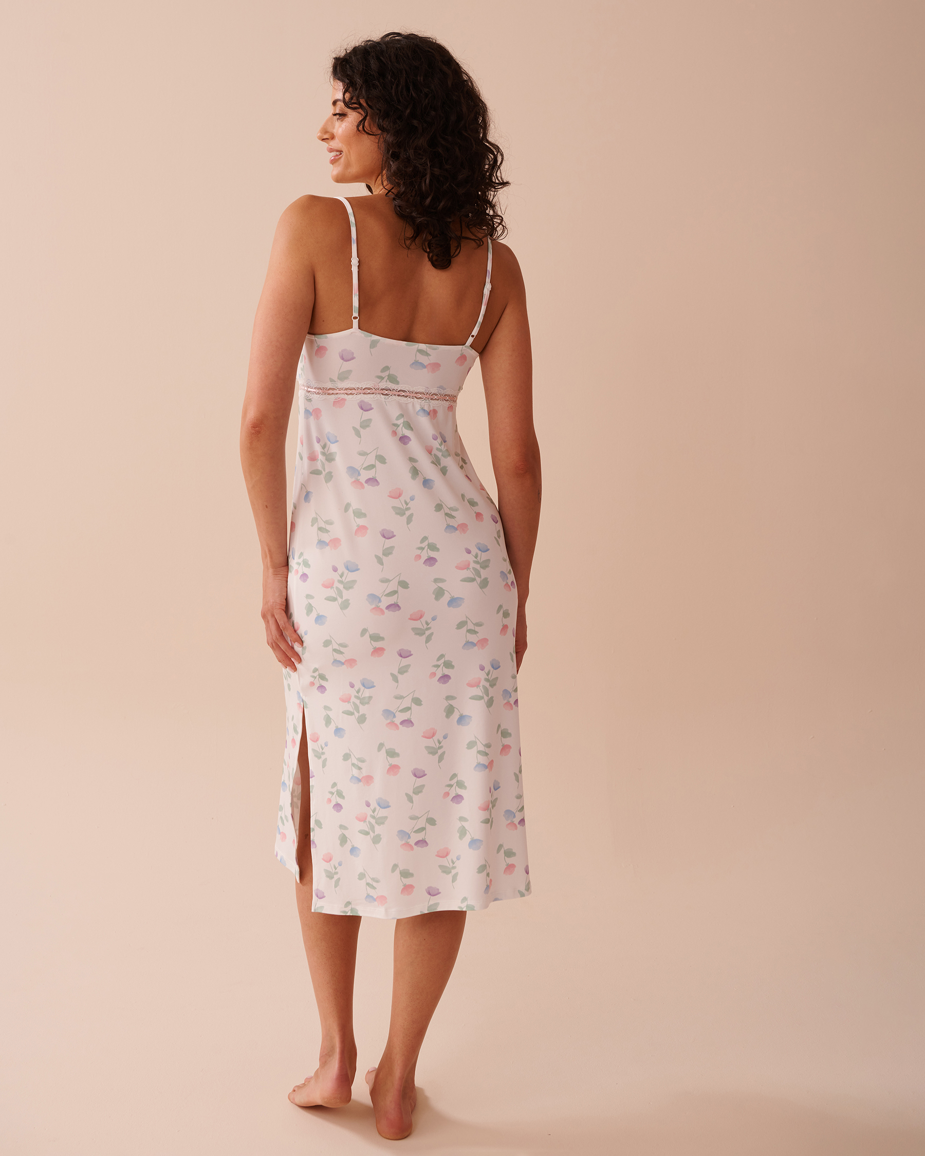 Tulip Print Super Soft Long Nightie