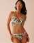 LA VIE EN ROSE AQUA WATER LILY Crossed Push-up Bikini Top Tropical Water Lily 70100727 - View1