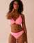 LA VIE EN ROSE AQUA FIZZY PINK Textured D Cup Triangle Bikini Top Fizzy Pink 70200157 - View1