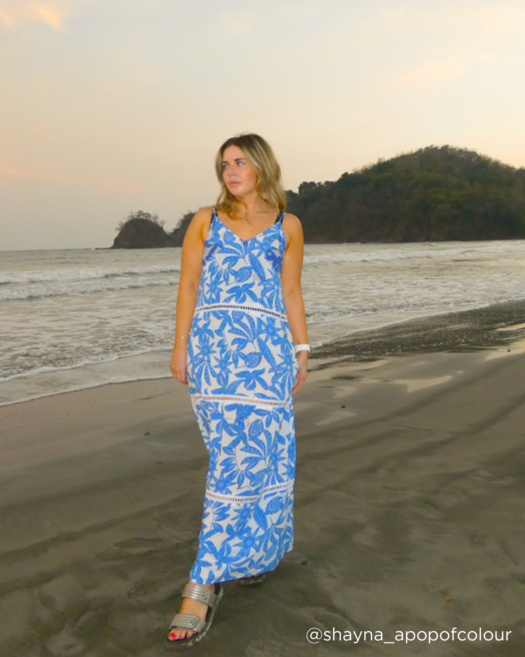 Floral Layered Long Dress