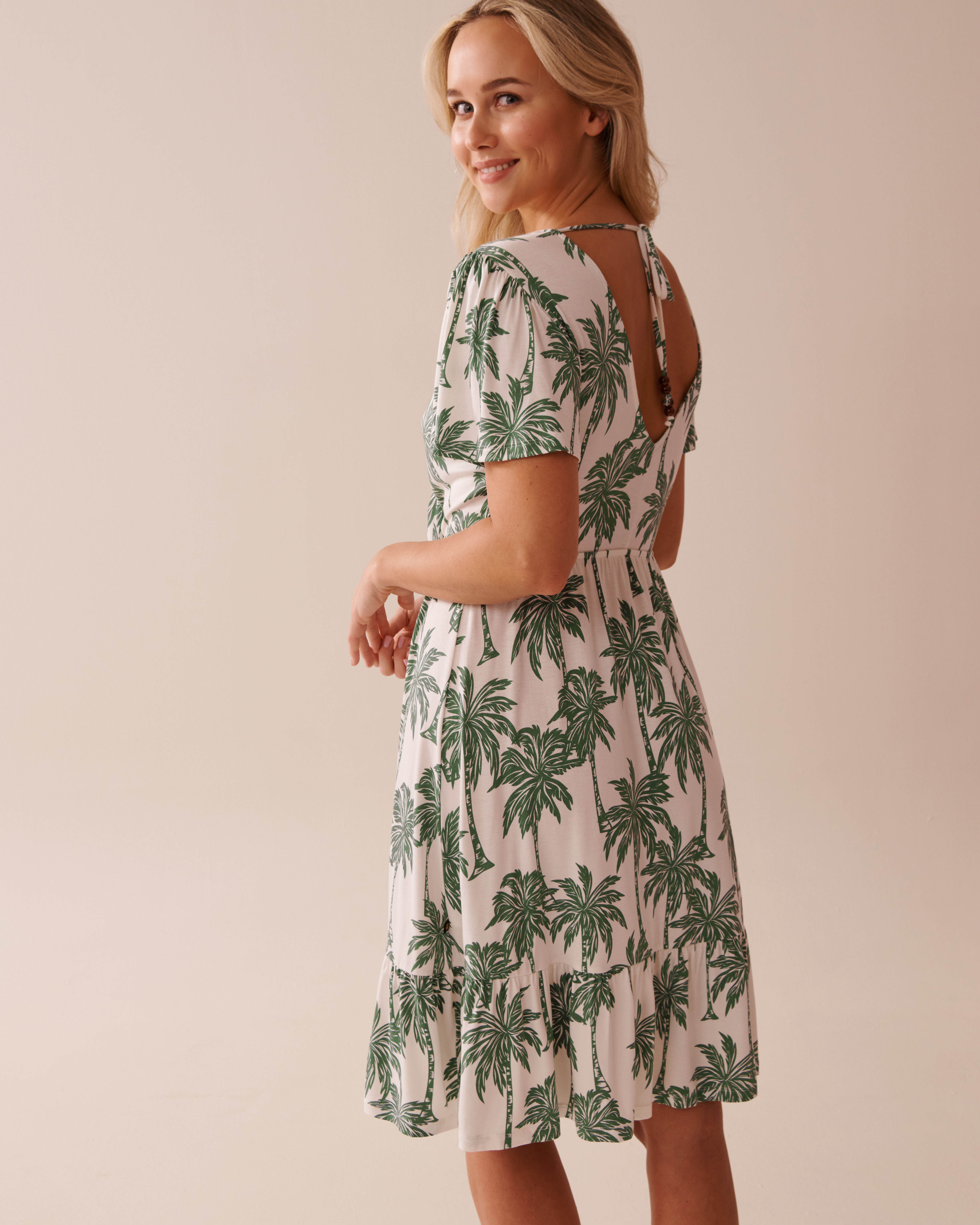 Crepe Short Sleeve Dress