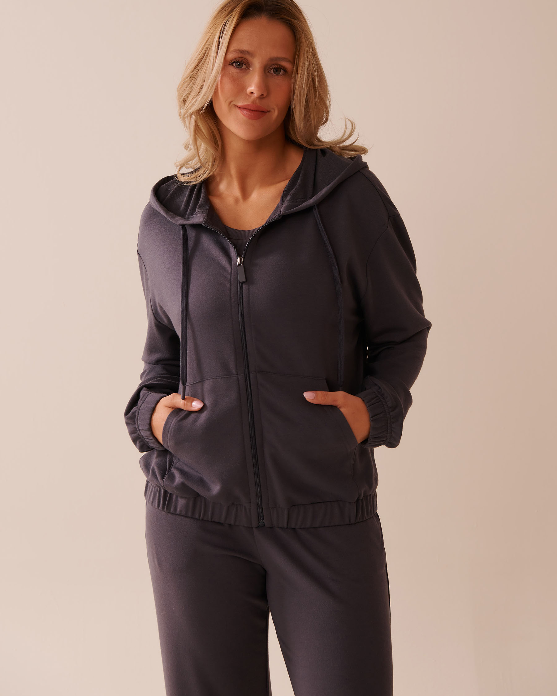 French Terry Zip-up Hoodie