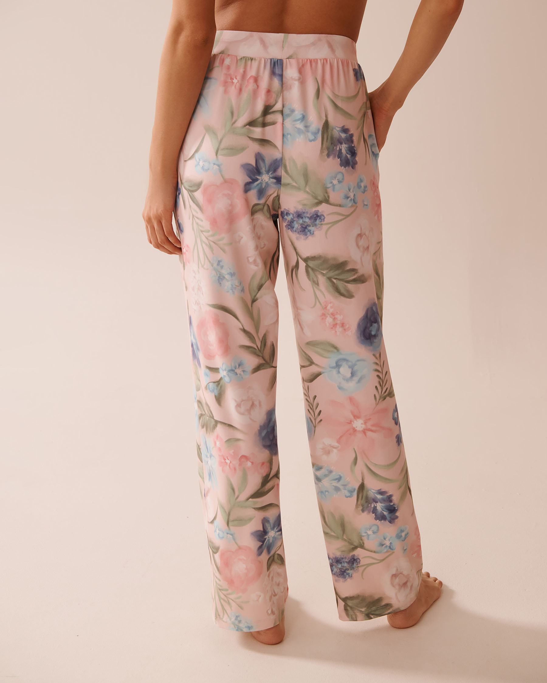 Watercolour Flower Print Super Soft Pajama Pants