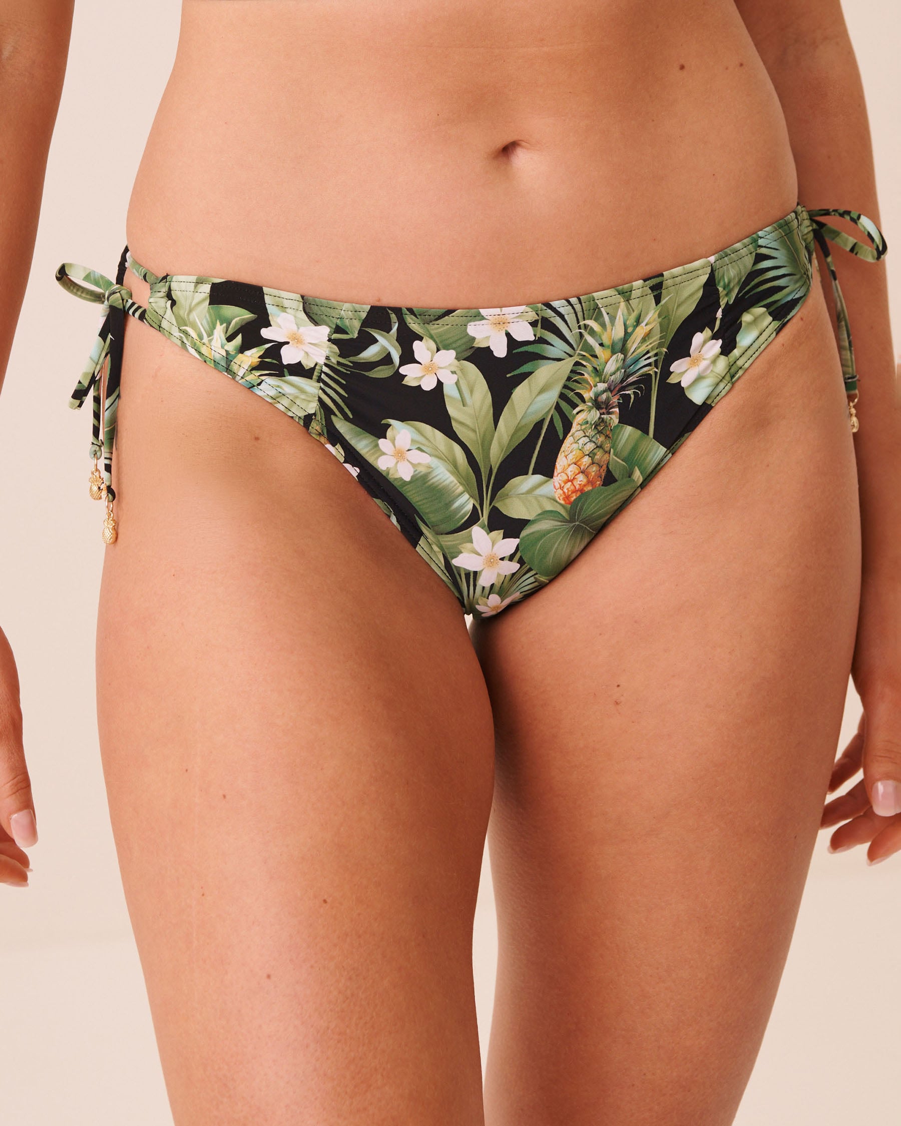 ISLAND VACAY Side Tie Brazilian Bikini Bottom