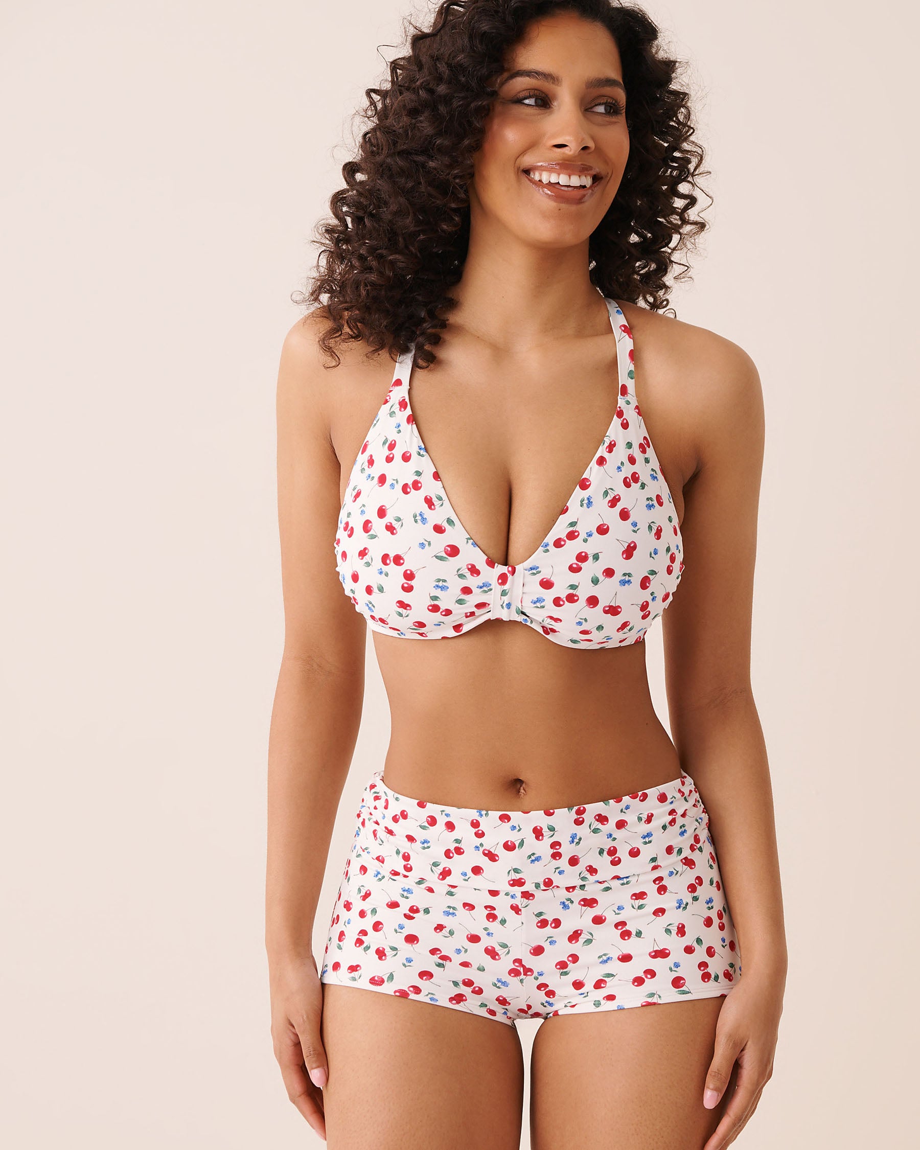Haut de bikini triangle bonnet D CORAL PINK