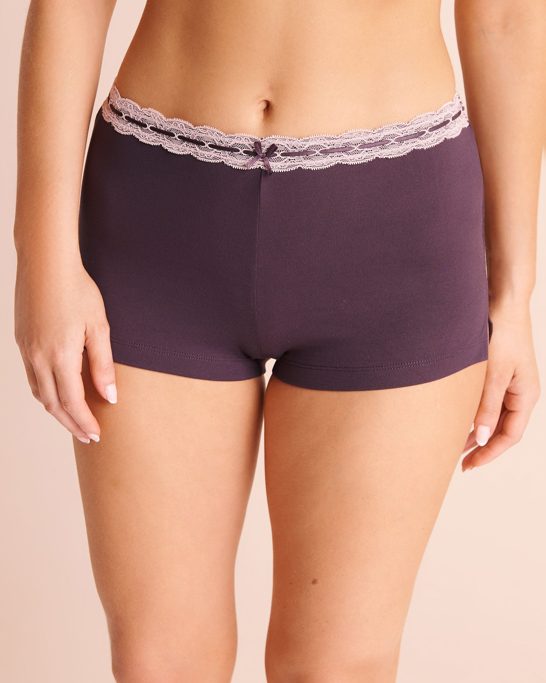Lace-Trim Super Soft Pajama Shorts