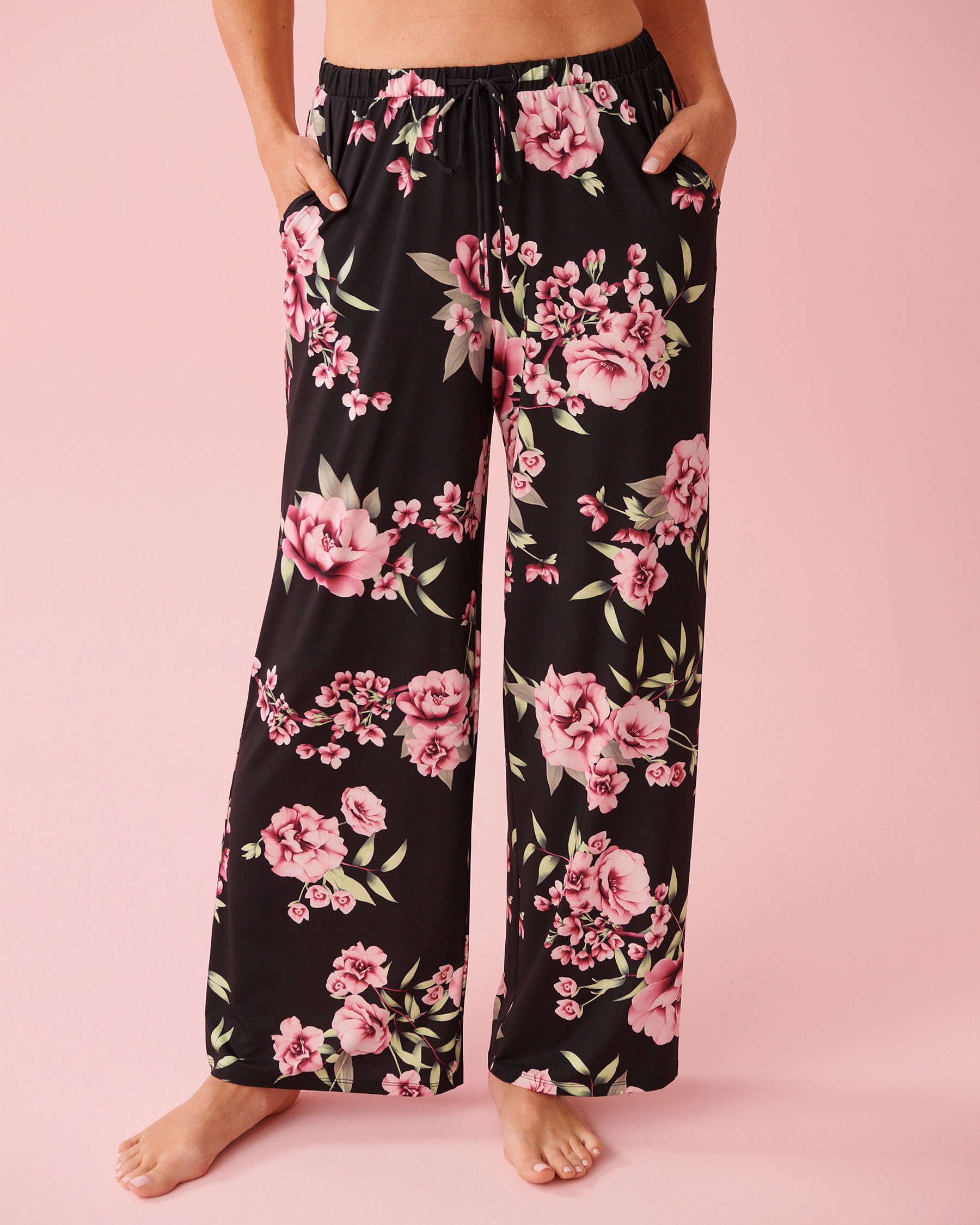 Peony Print Recycled Fibers Pants