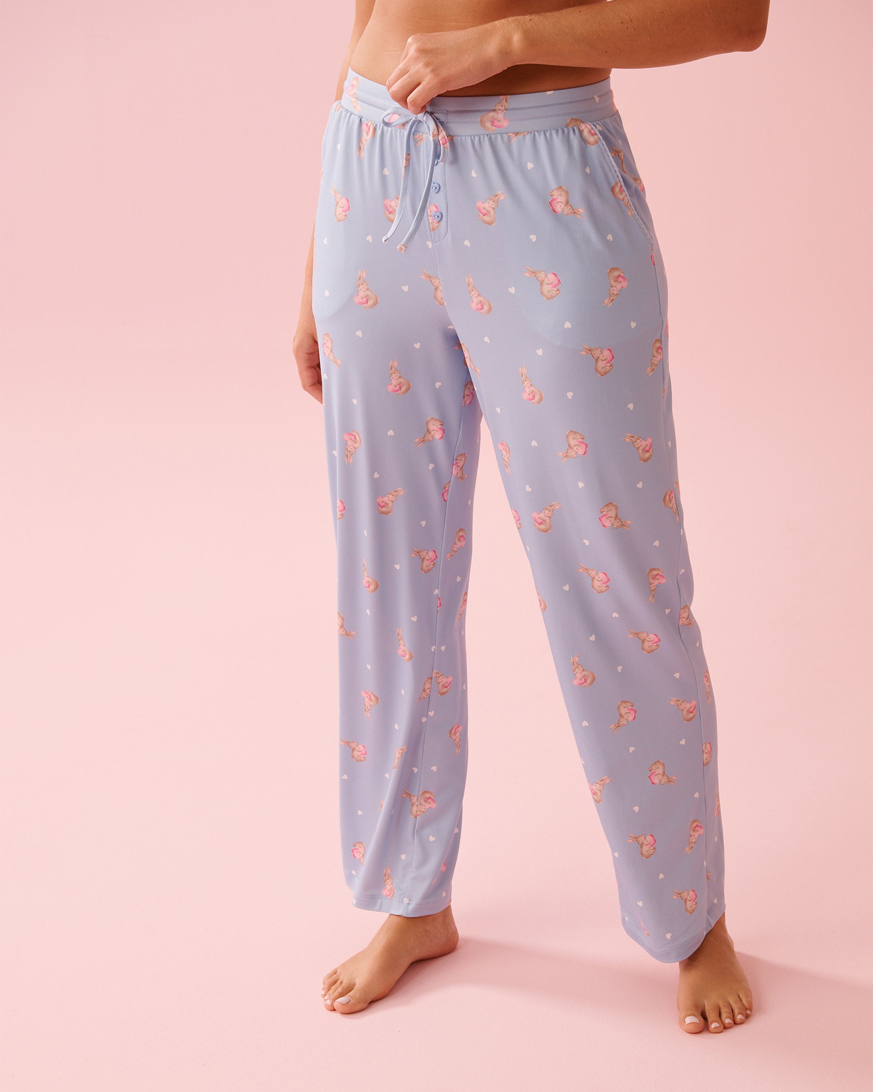 Spa Time Teddy Print Super Soft Pajama Pants