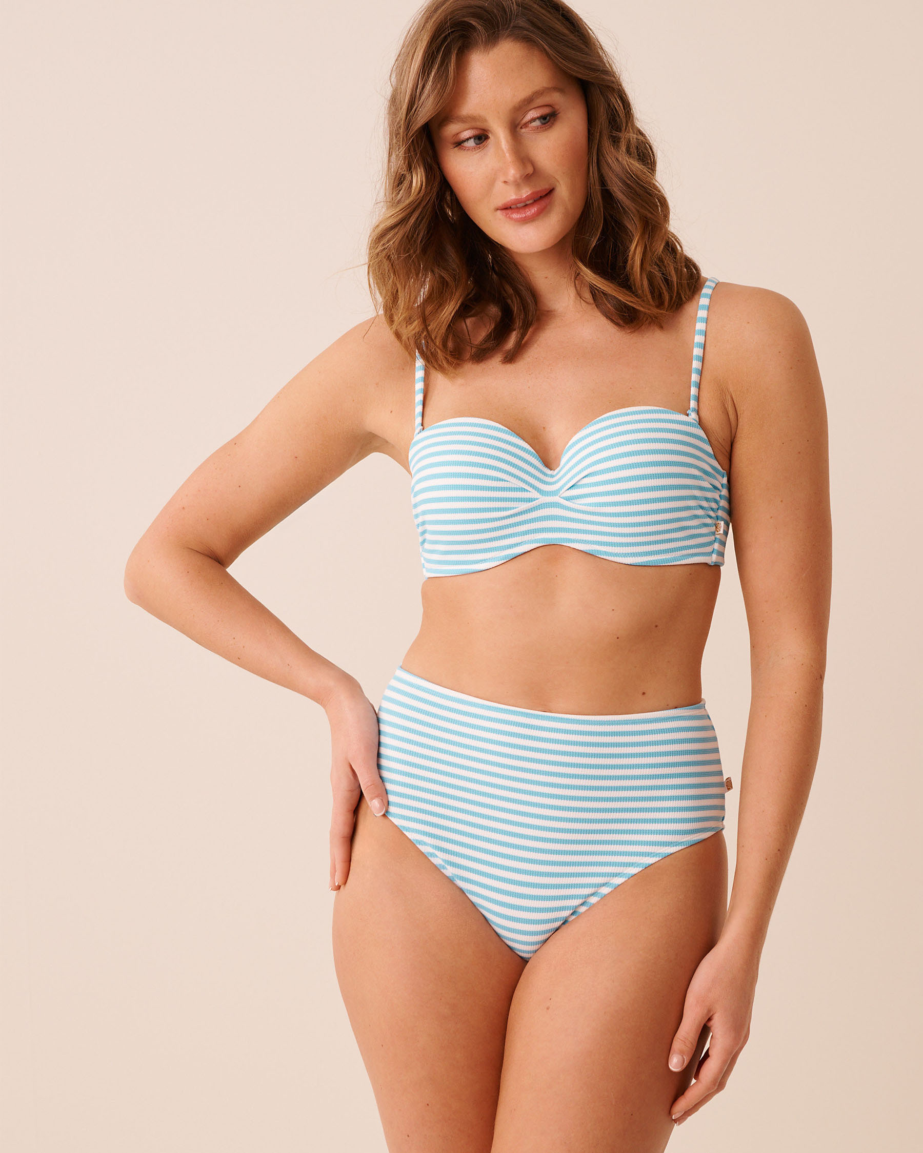SAILOR STRIPE Bandeau Bikini Top