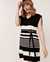 LA VIE EN ROSE AQUA Short Dress with Adjustable Sleeve Stripes 80300014 - View1